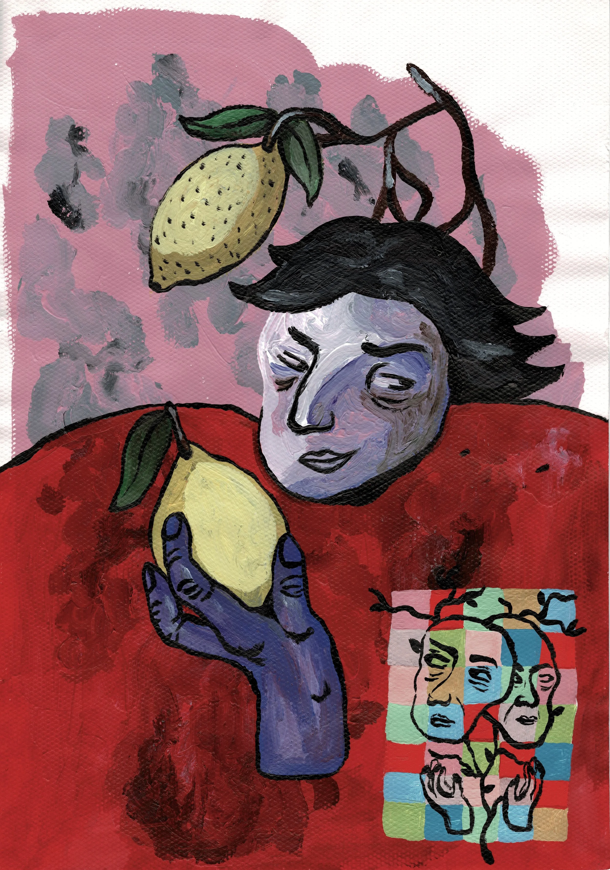 Smell My Lemon Art Print
