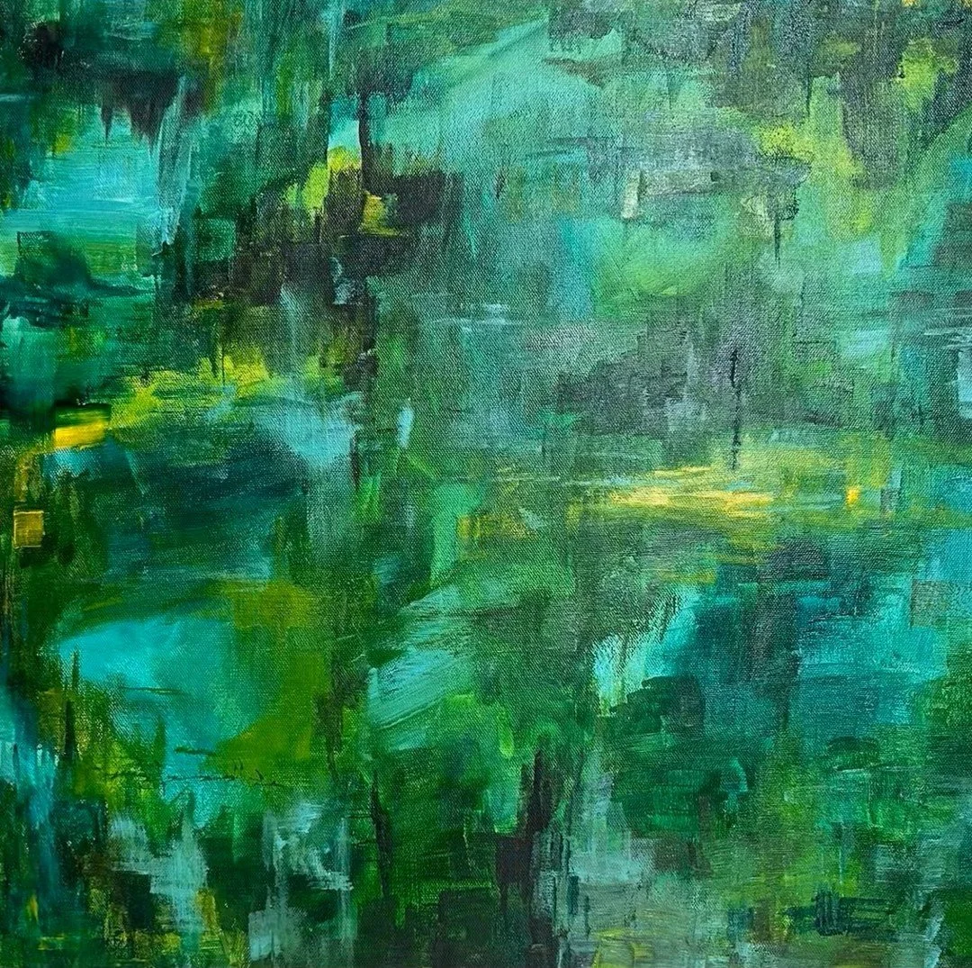 Swamp of Introspection | Acrylic on canvas | 20" x 20" - For Sale