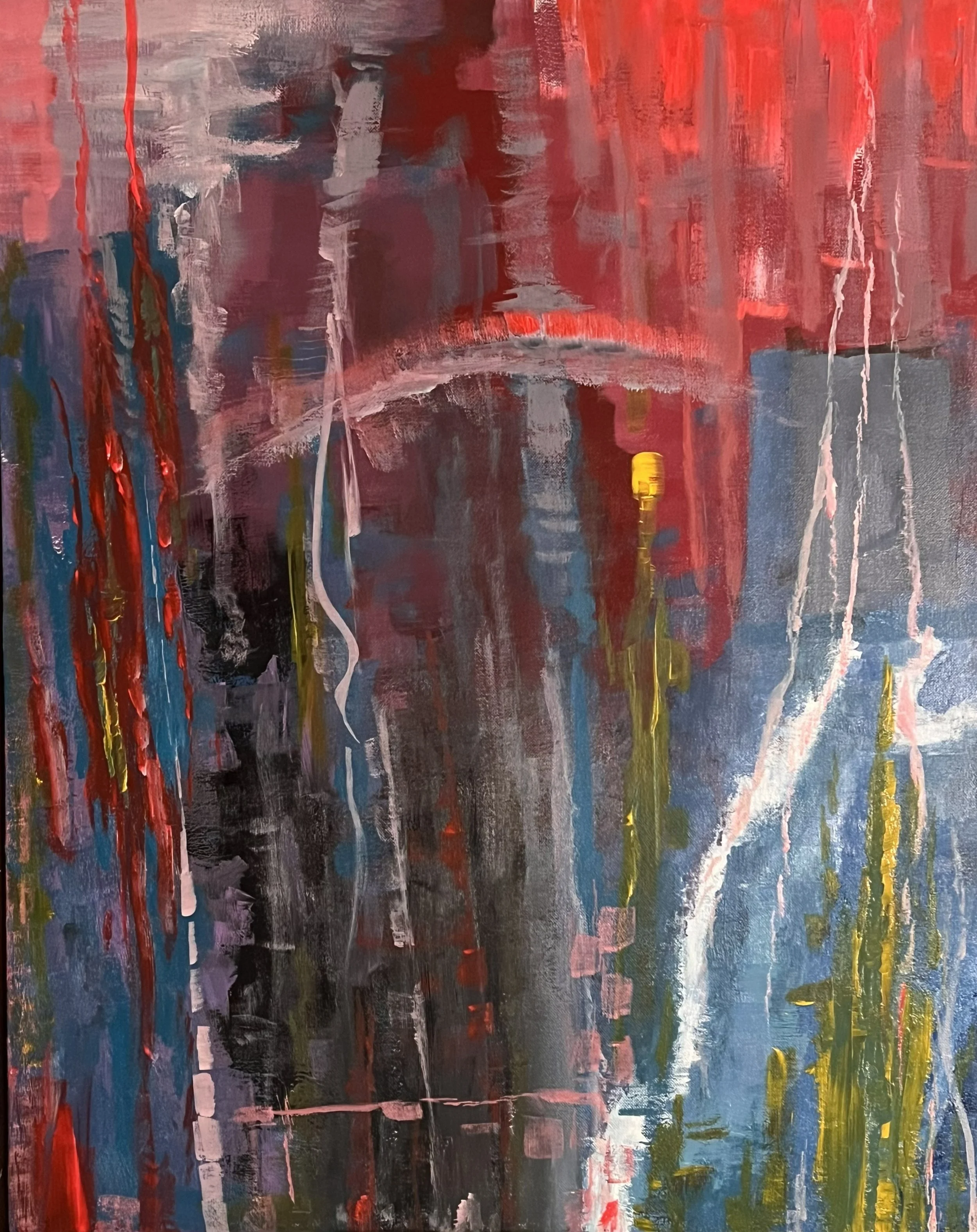 Melt Away the Past  | Acrylic on canvas | 30" x 24" - For Sale