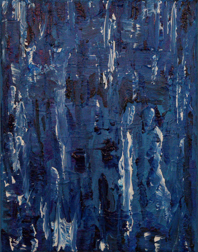 I Only Wear Blue  | Acrylic on canvas | 11x14