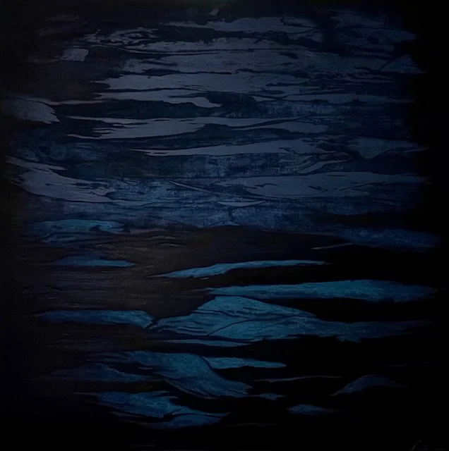 Heure bleue , 2016, Oil On Canvas, 30 x 30 x 1.37in (76.2 x 76.2 x 3.48cm)
