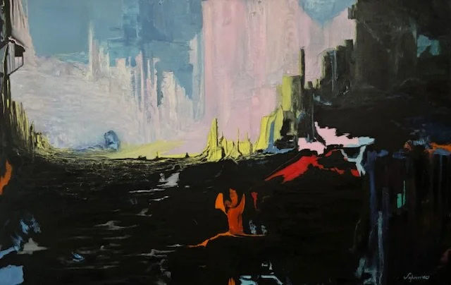 Songes , 2023, Oil On Canvas, 30 x 48 x 1.5in (76.2 x 121.92 x 3.81cm)