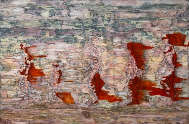 Marche , 2017, Oil On Canvas, 36 x 24 x 1.37in (91.44 x 60.96 x 3.48cm)