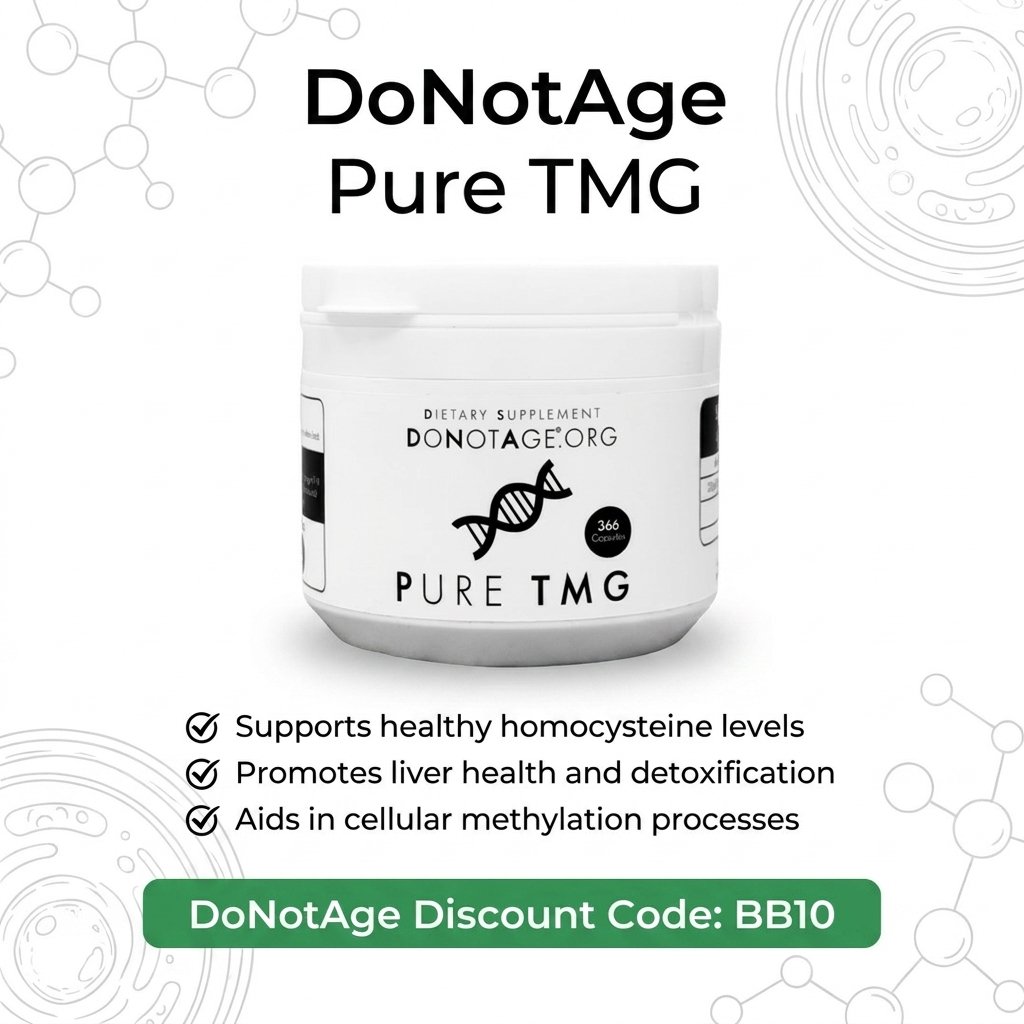 DoNotAge Pure TMG, its benefits, and DoNotAge Discount Code (BB10) for 10% off