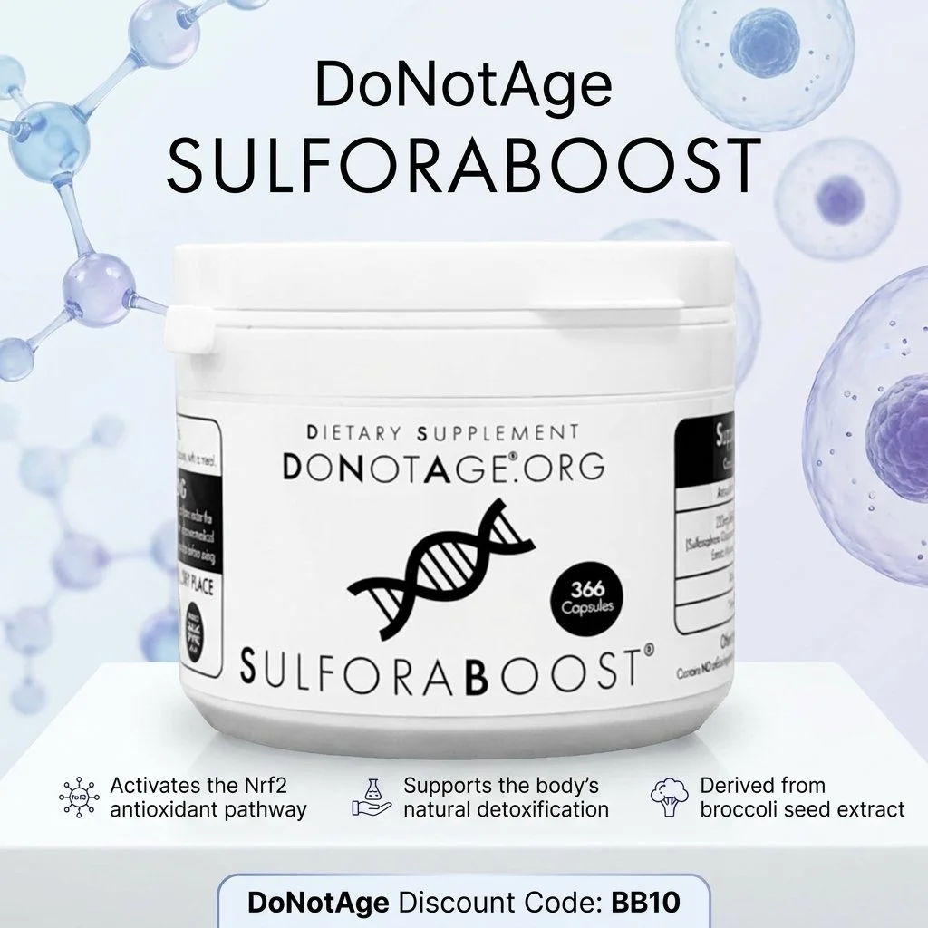DoNotAge Sulforaboost, its benefits, and DoNotAge Discount Code (BB10) for 10% off sitewide
