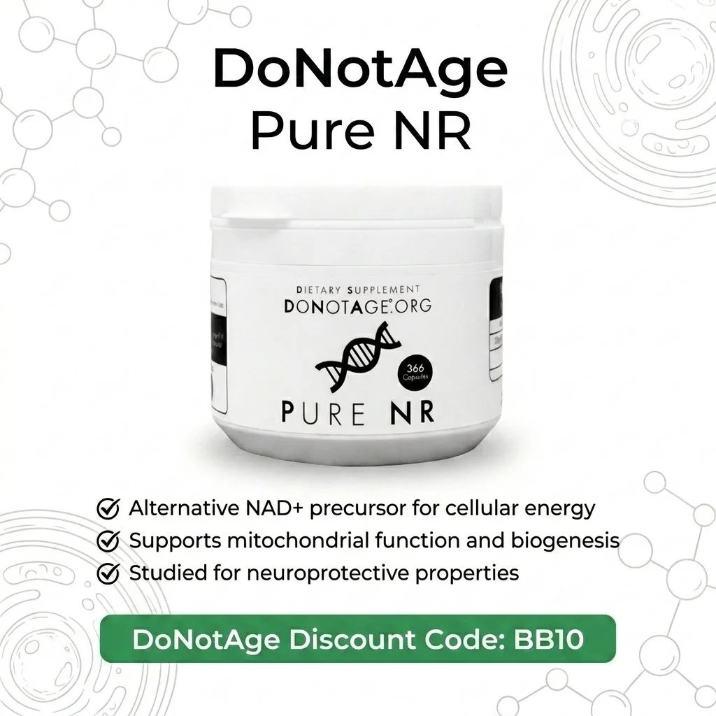 DoNotAge Pure NR, its benefits, and DoNotAge Discount Code (BB10) for 10% off sitewide
