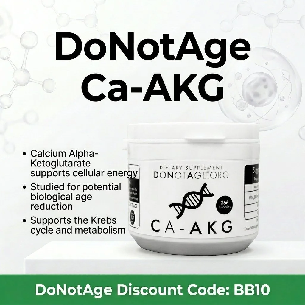 DoNotAge Ca-AKG, its benefits, and DoNotAge Discount Code (BB10) for 10% off sitewide