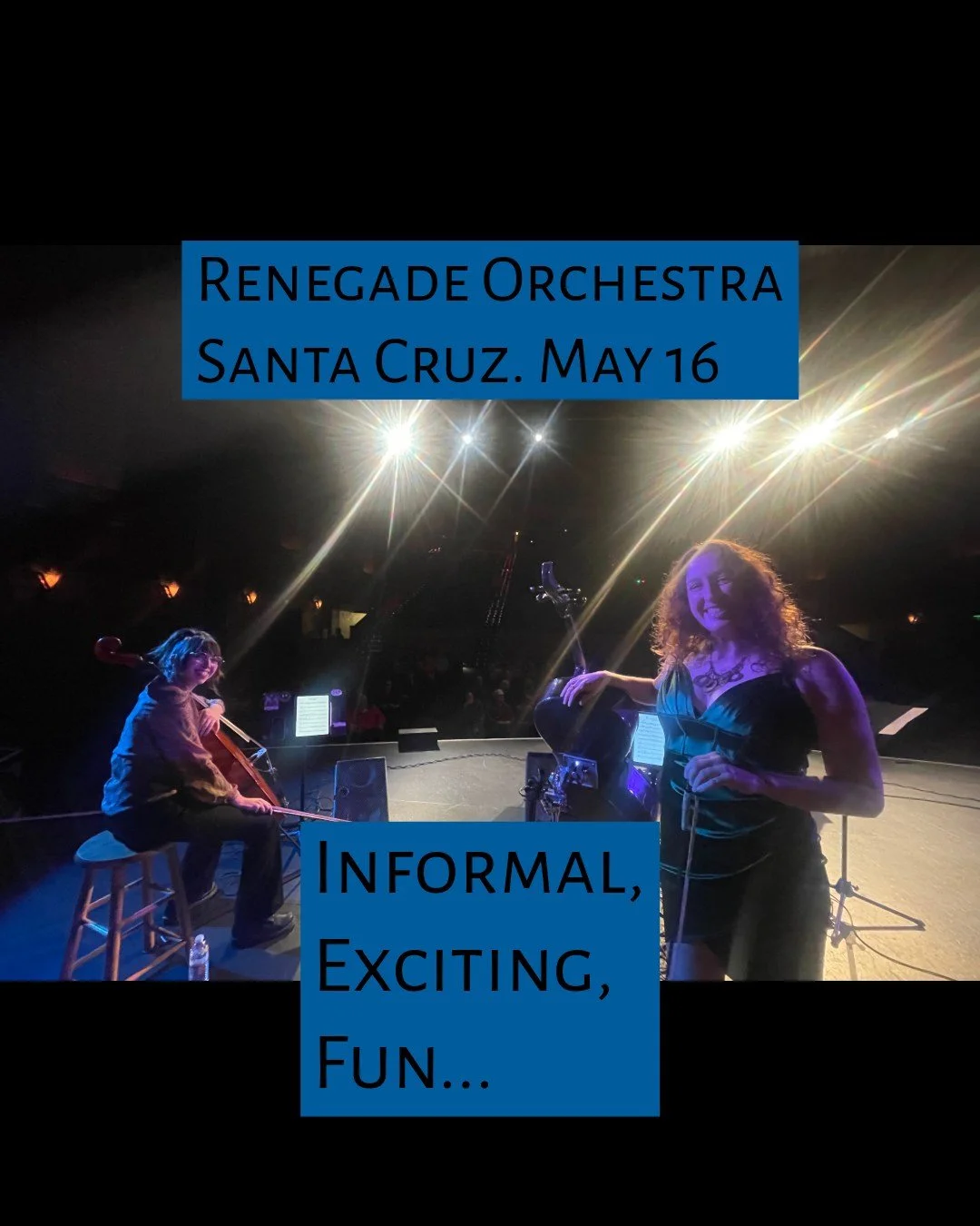 Renegade Orchestra in Santa Cruz
London Nelson Community Center
May 16 at 7 pm
Tickets: RenegadeOrchestra.com
Renegade Orchestra - The Beauty of a Symphony, the Soul of a Rock Band