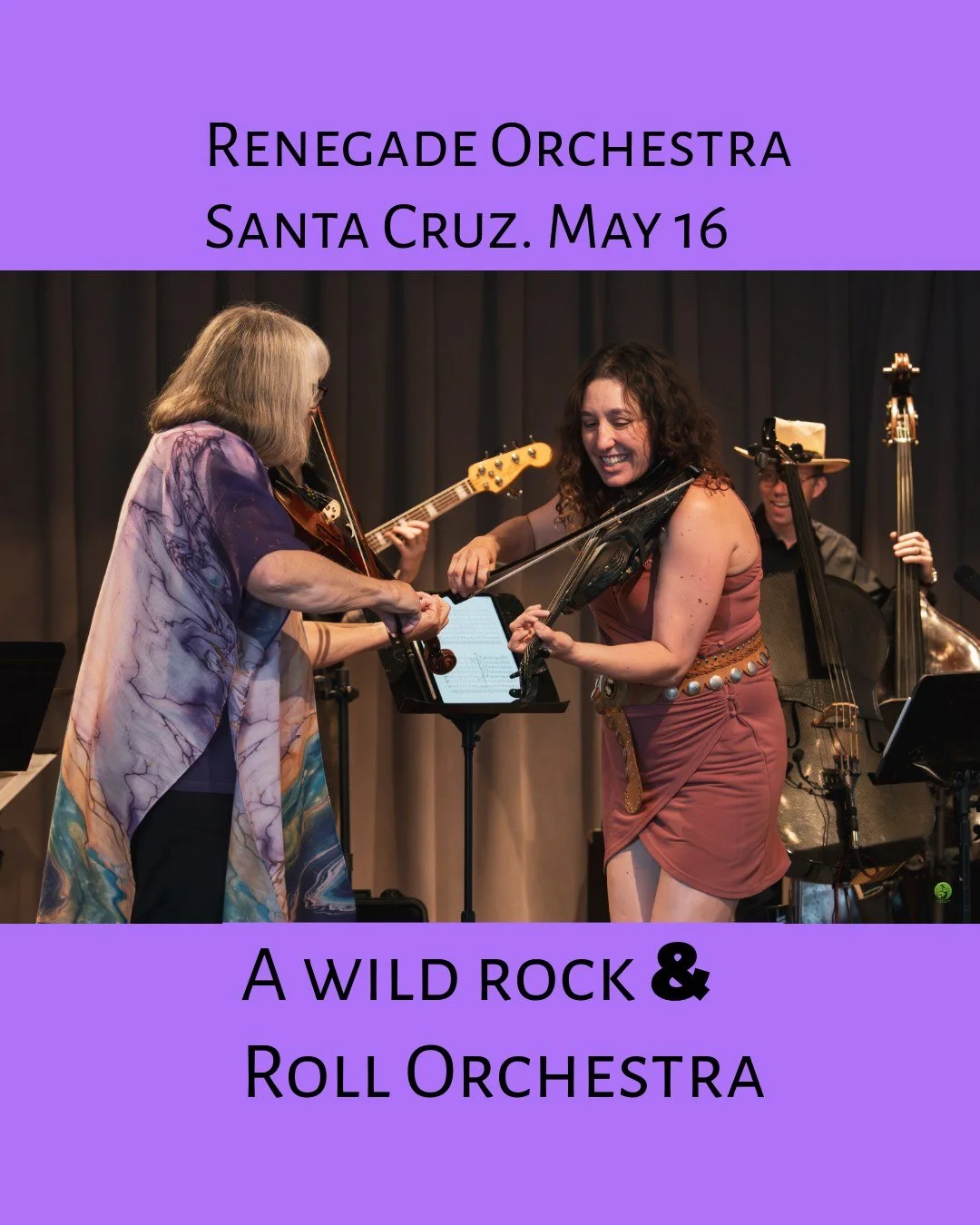 Renegade Orchestra in Santa Cruz
London Nelson Community Center
May 16 at 7 pm
Tickets: RenegadeOrchestra.com
Renegade Orchestra - The Beauty of a Symphony, the Soul of a Rock Band