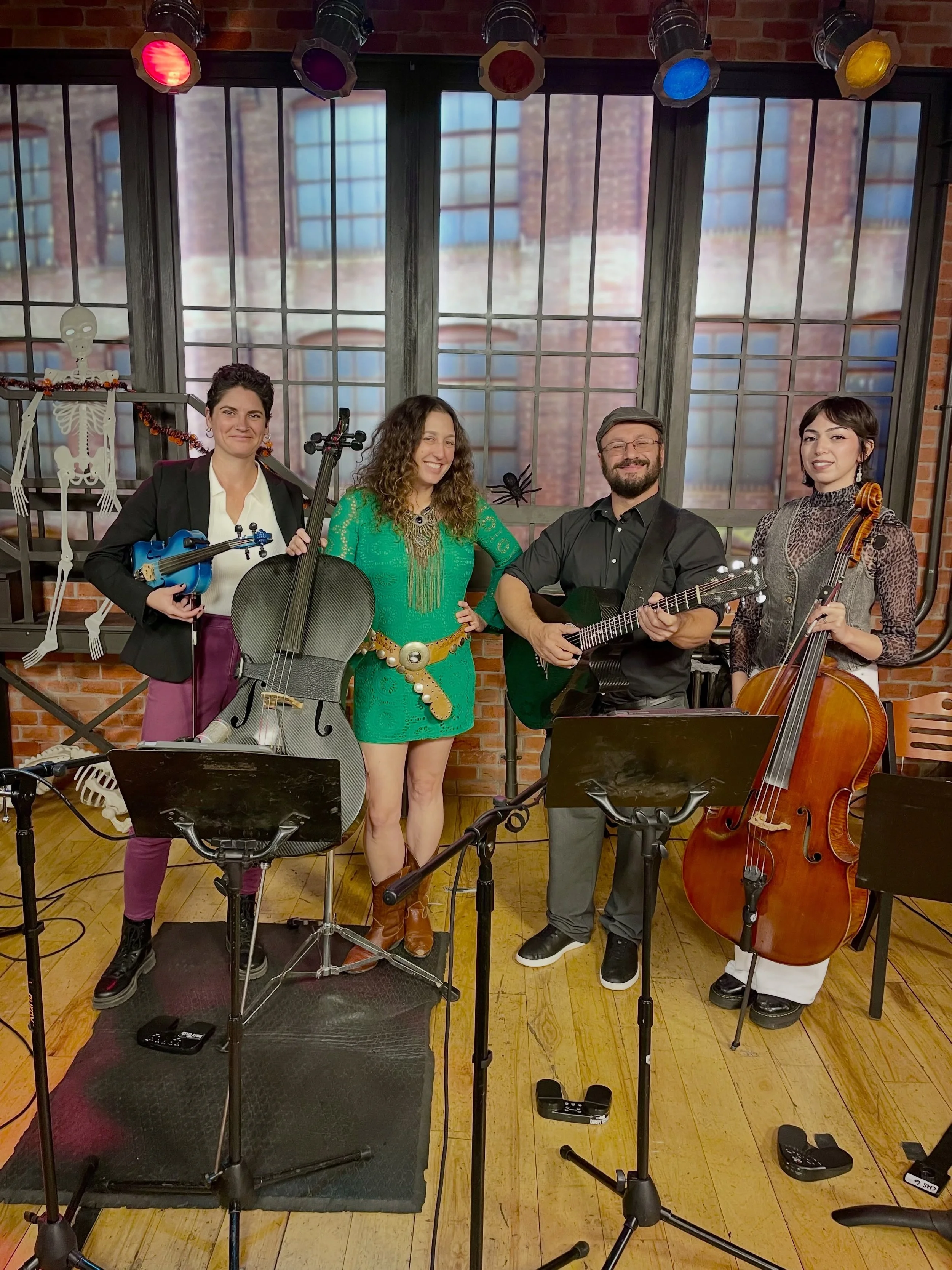 Had a great time on @gooddaysac this morning performing and talking about our @renegadeorchestra performance tonight at Davis Odd Fellows Hall! We brought a small group for this morning, but tonight will be the huge group! Grab your tickets at Renega