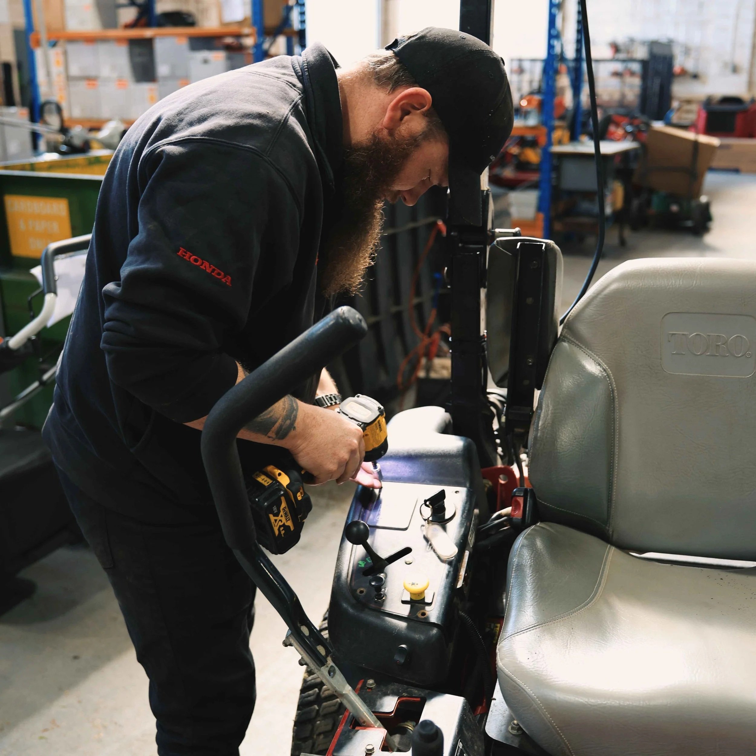 repair toro ride-on mower