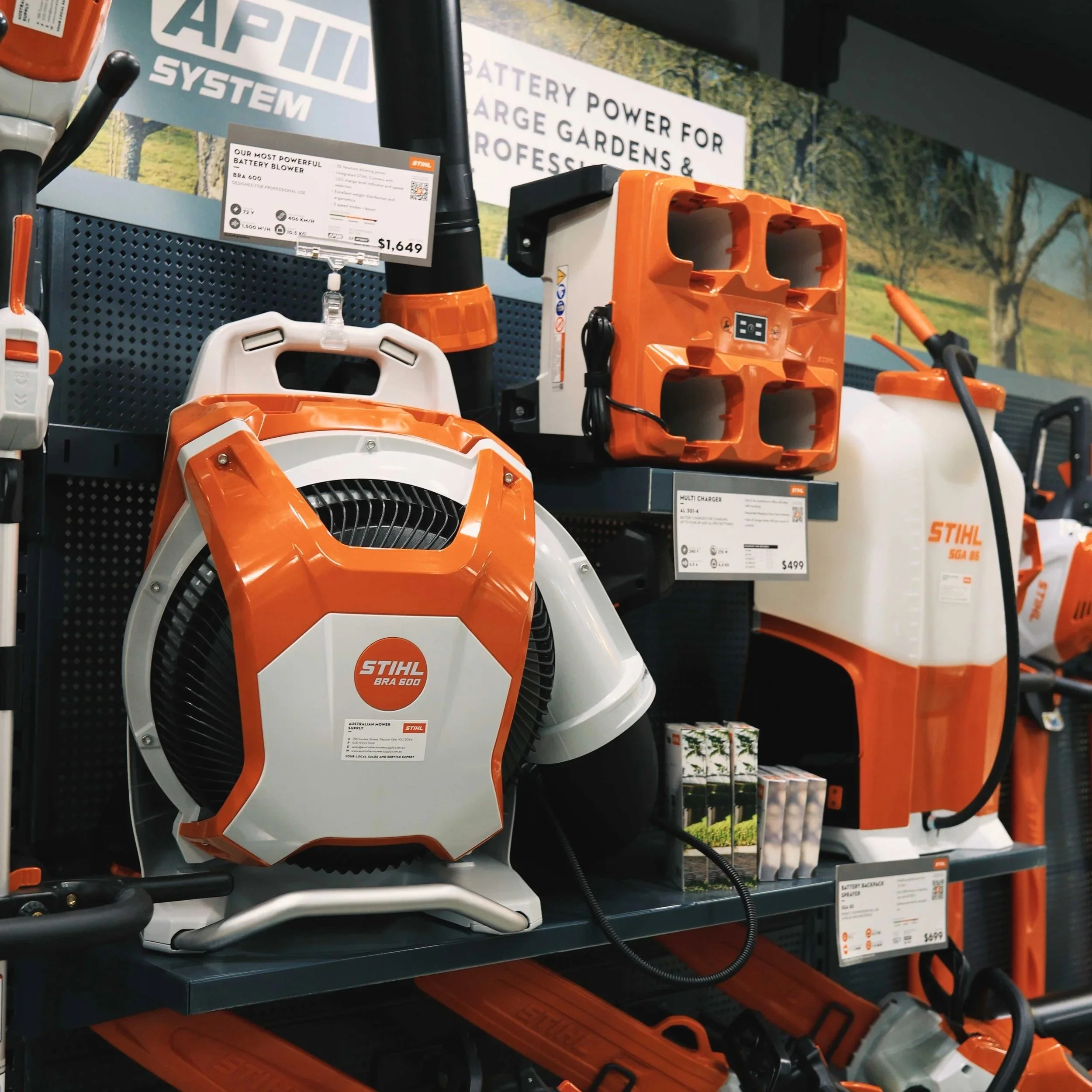 stih battery backpack blower