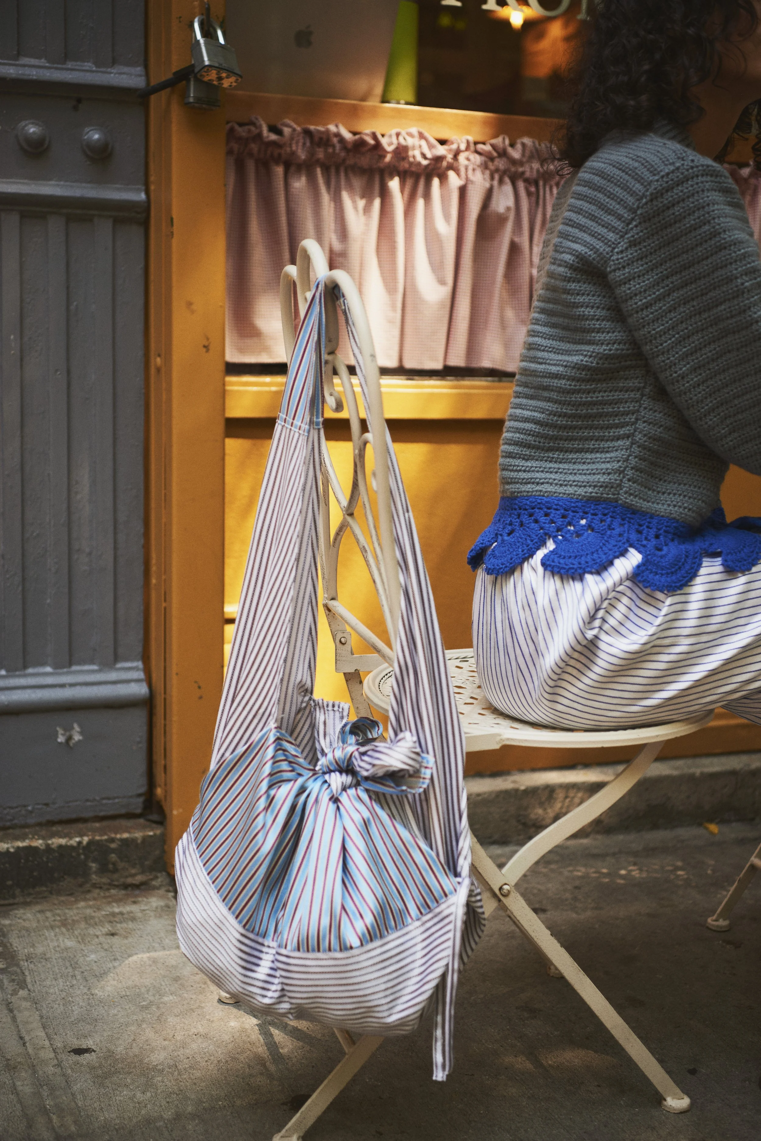 Knotted Shoulder Silk Bag
