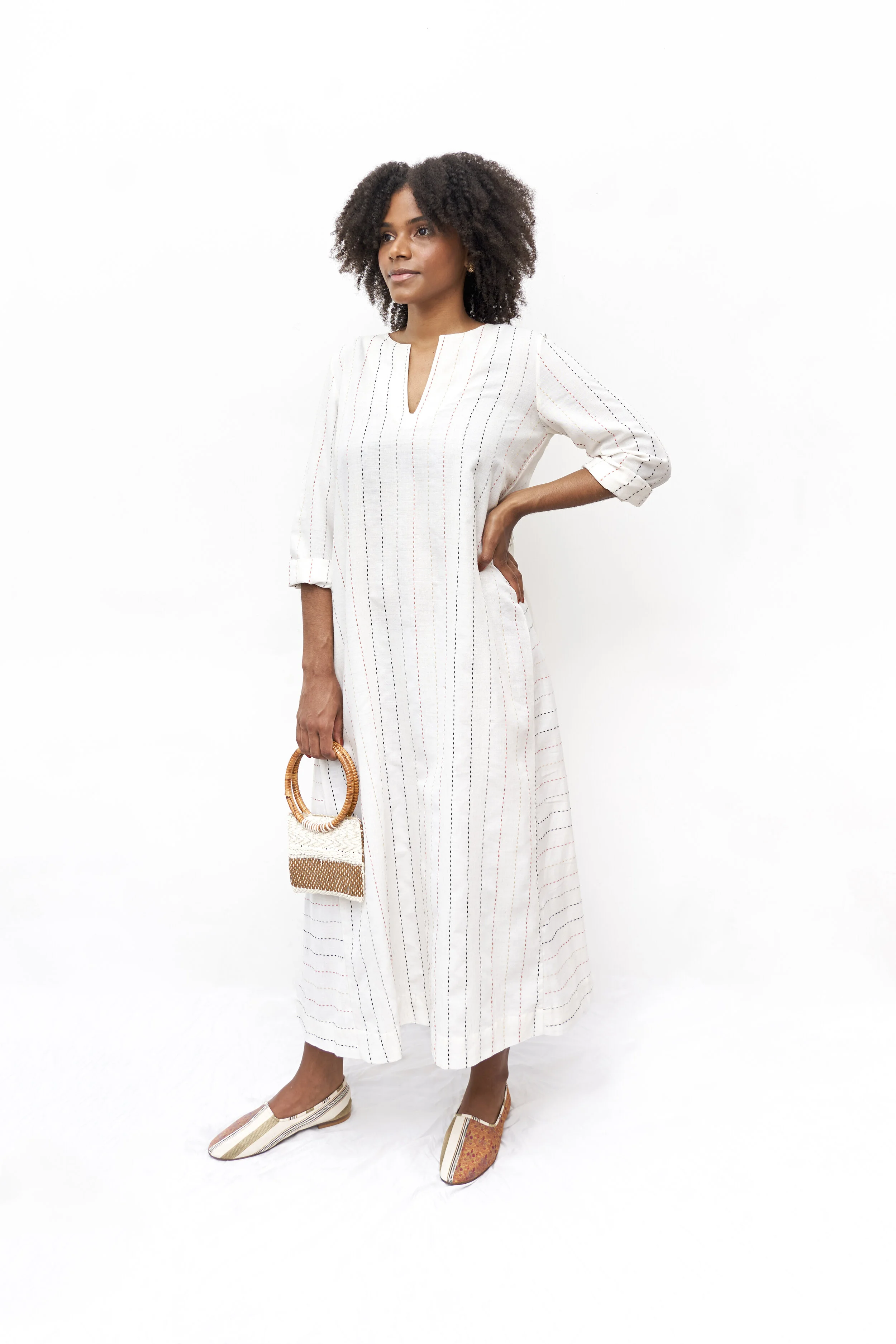 Hand-embroidered Tark tunic