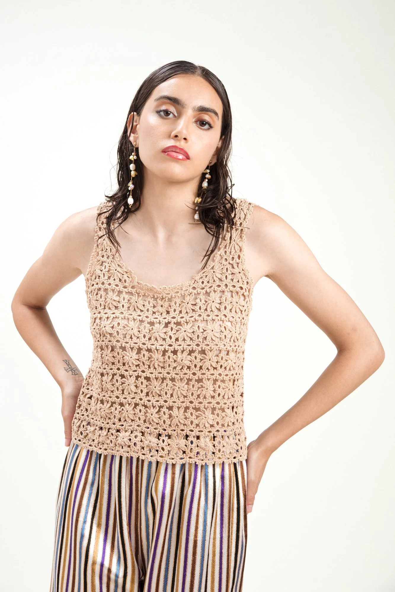 Orange Blossom Crochet Top