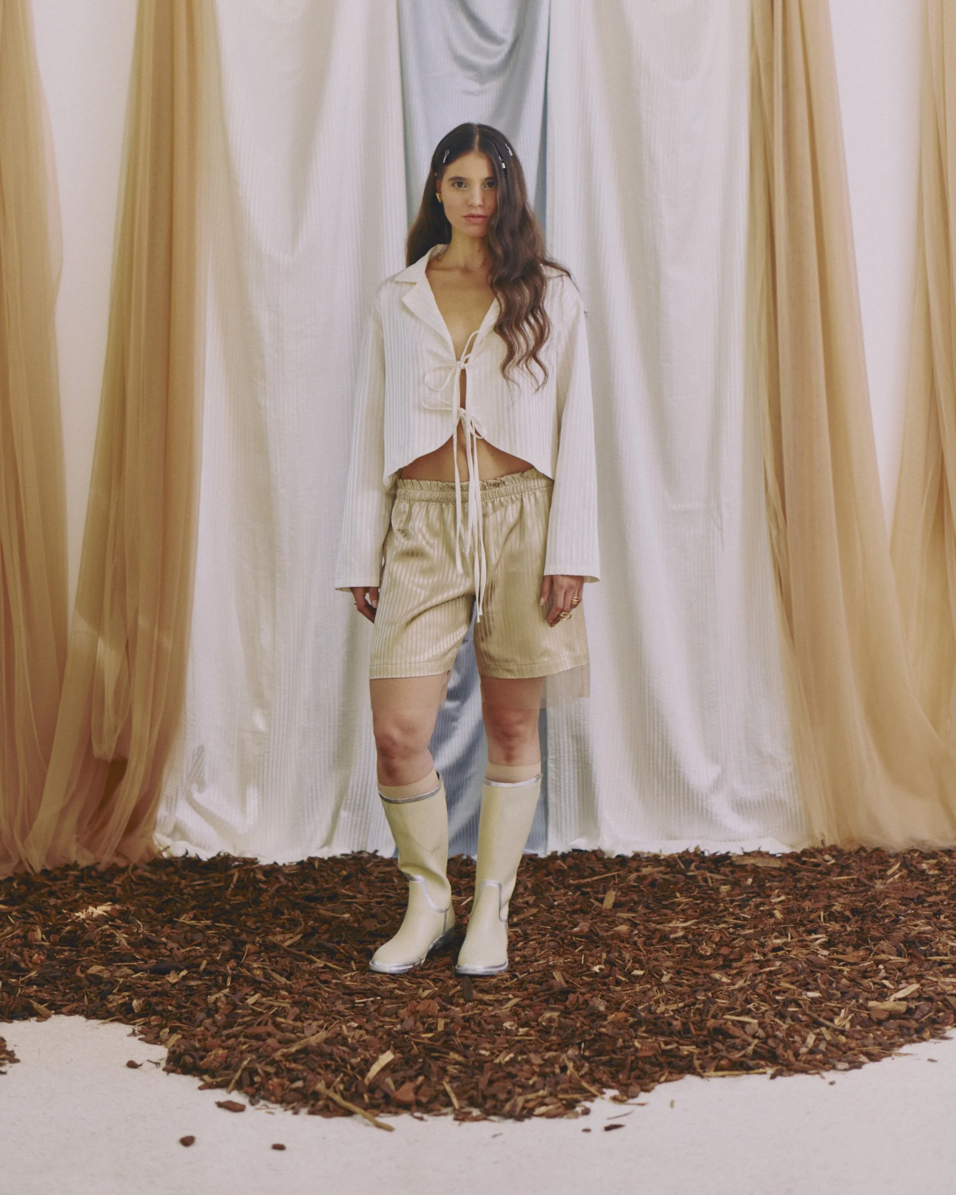 Sirocco Tulle and Silk Basketball Shorts