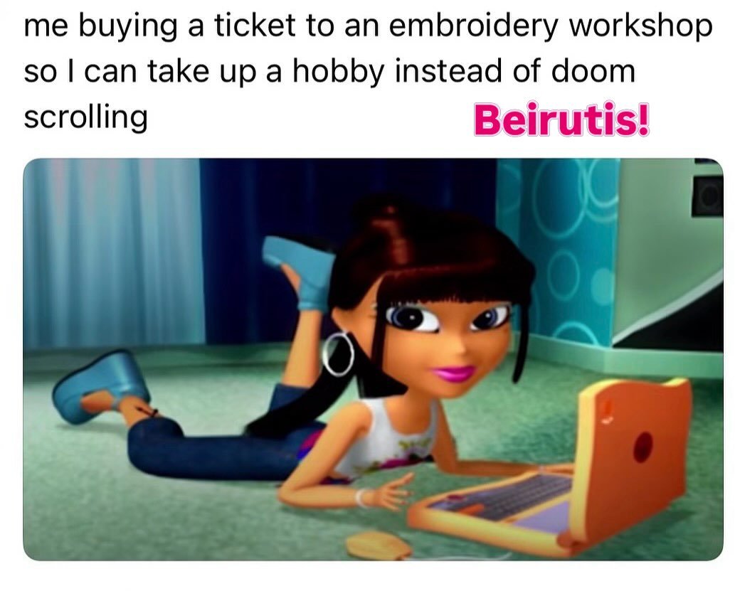 Join us at @levant.beirut for a hands-on embroidery workshop with Tala this Thursday!
You&rsquo;ll be introduced to the basics of embroidery, learn 2-3 different stitches, and work on your own embroidered piece to take home with you.

Thursday, 15th 