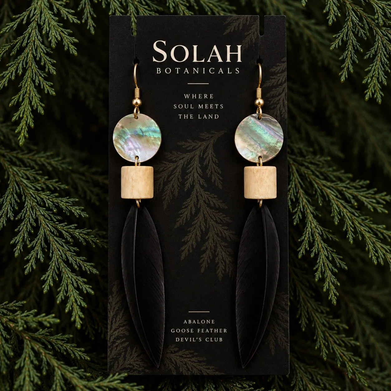 ✨ Claimed Today ✨

Today, these beautiful one-of-a-kind earrings found the person they were meant for. 🤍

Crafted with abalone shell, goose feather, and Devil&rsquo;s Club &mdash; sacred gifts from the land, brought together with intention, gratitud