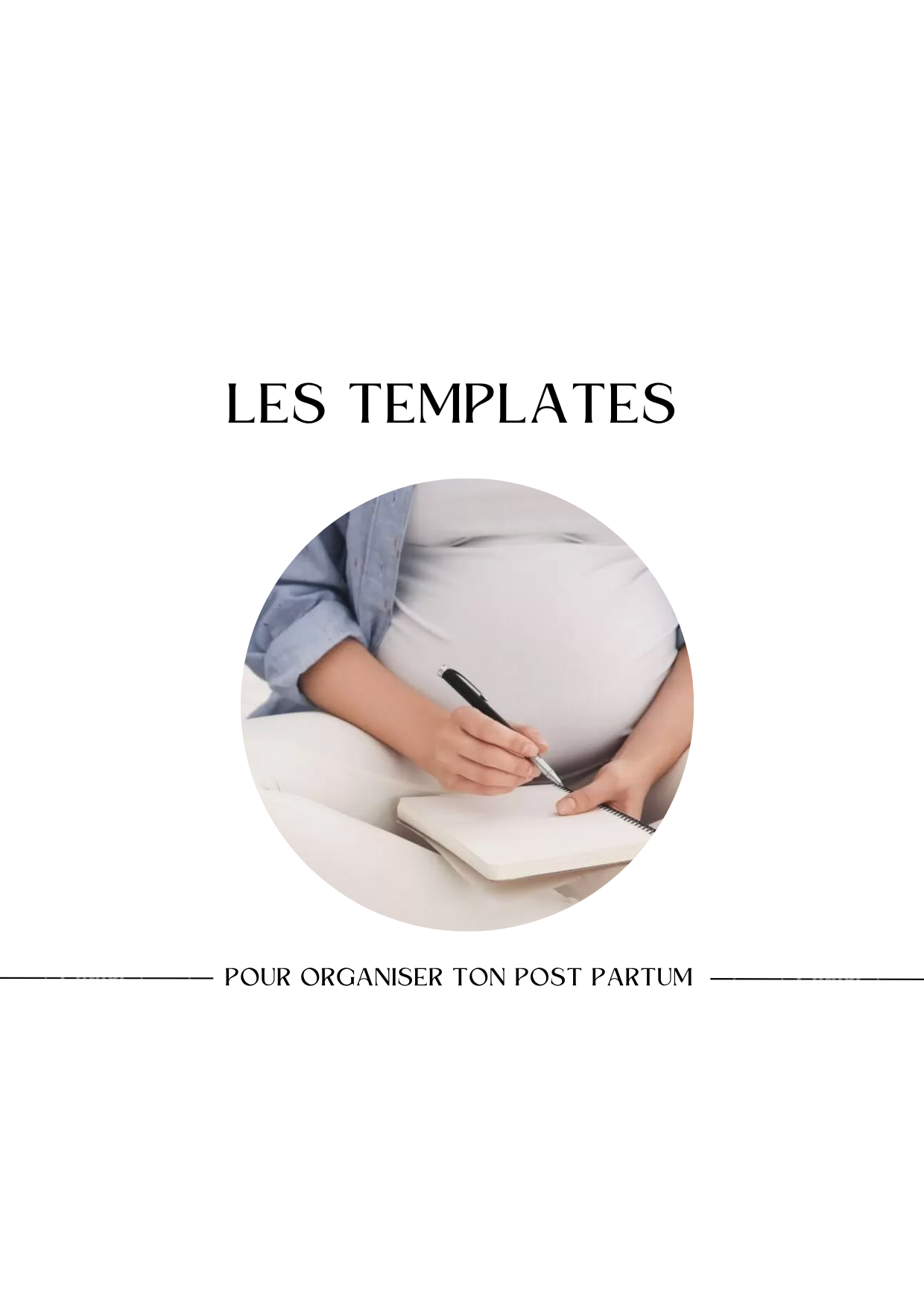 Pack templates orga post partum