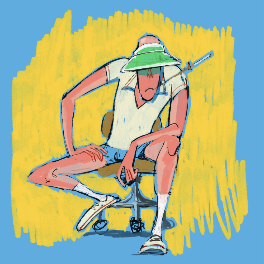 Hunter S. Thompson illustration 