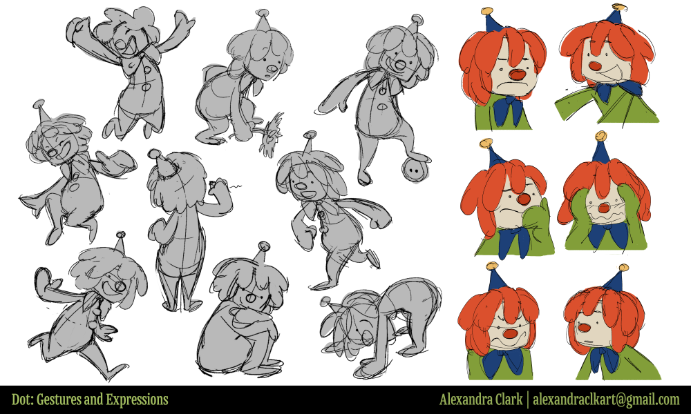 Dot Character Expressions and Gestures