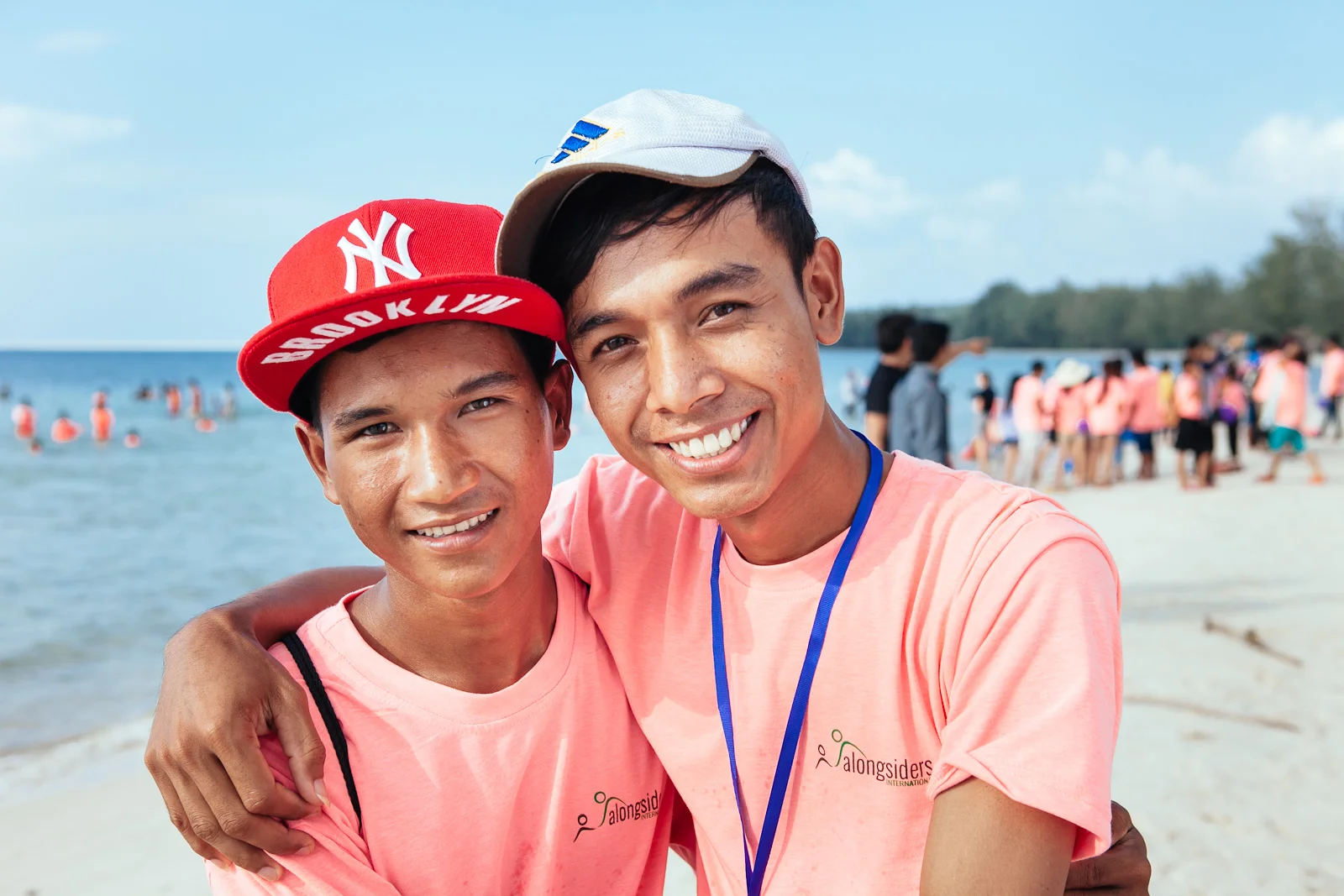 Ni (left) and Sothana (right)&nbsp;at the annual camp this month
