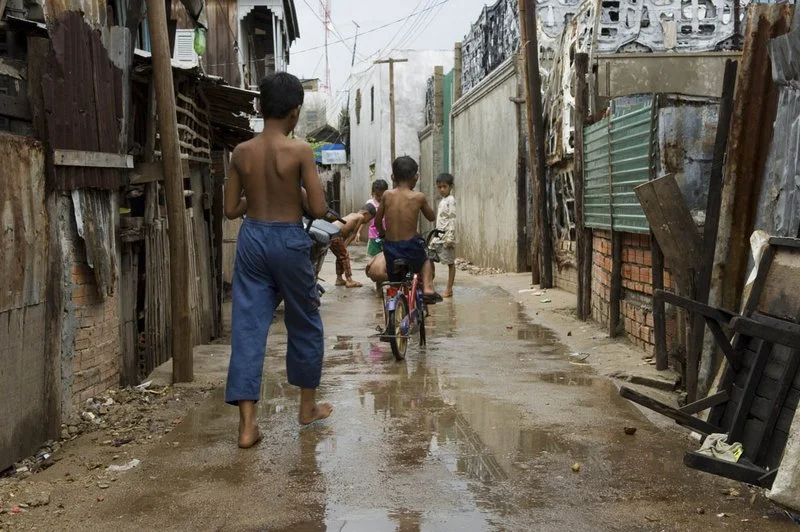 Serey's community [Photo taken in 2005]