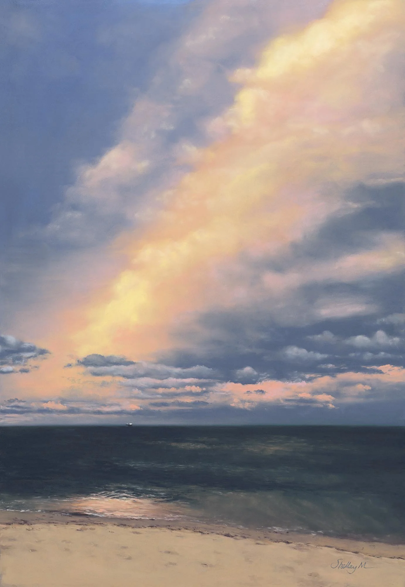 Evening's Edge
soft pastel
56.5 x 76.5 cm