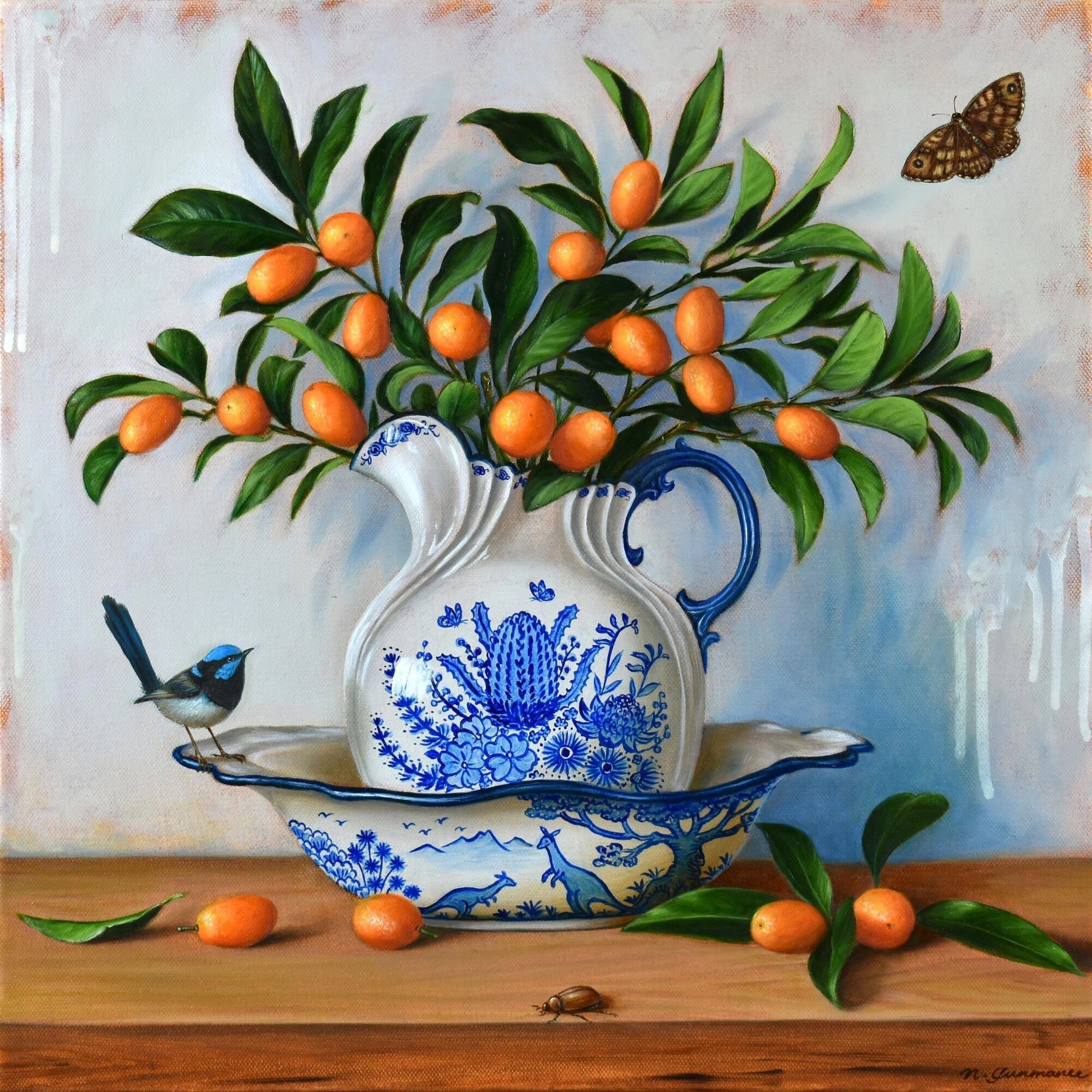 Cumquat Bouquet 
oil on canvas 
40 x 40cm