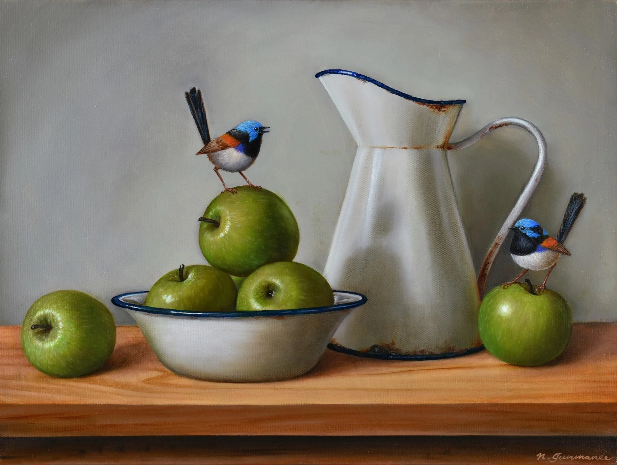 Bowl of Apples
oil on canvas
30 x 40 cm