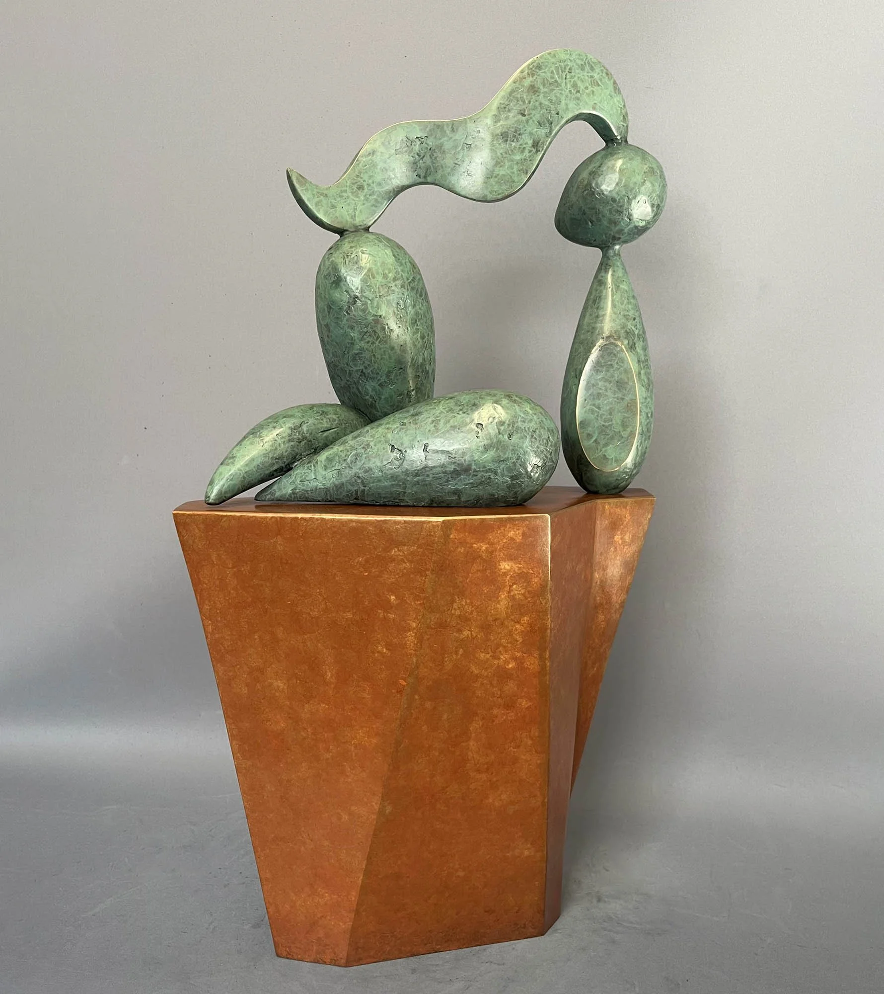 Totems and Idols II
bronze with green patina
60h x 34w x 19d cm
Ed. AP/10
$9,200 with bronze base
$7,800 with resin base