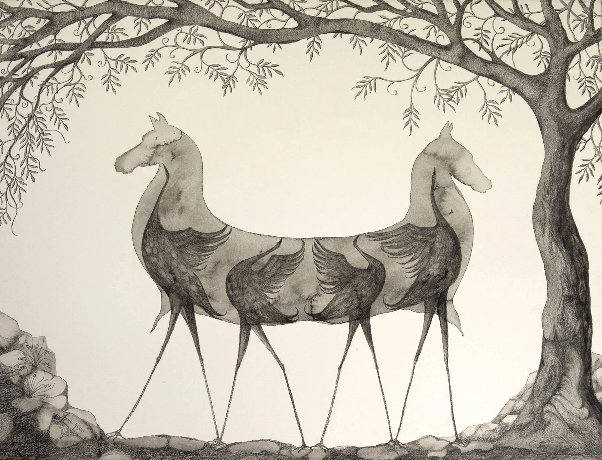 Matrimony Dance 1
Chinese ink, watercolour pencil & graphite on 640 gsm Arches Paper
56 x 76 cm  / 71 x 89 cm framed
2026
$7,800