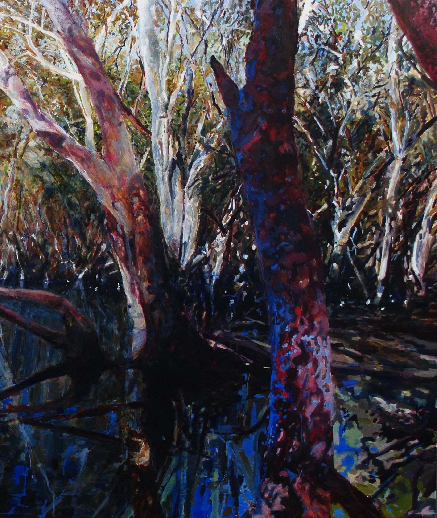 In the Heat of the Day 2
oil on birch panel 
120 x 100 cm