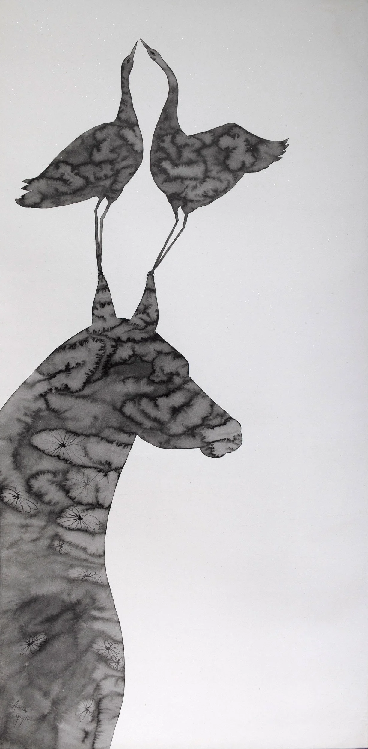 Strange Ballet - Pirouette
Ink on xuan paper
132 x 64 cm / 180 x 80 cm scroll
$6,500