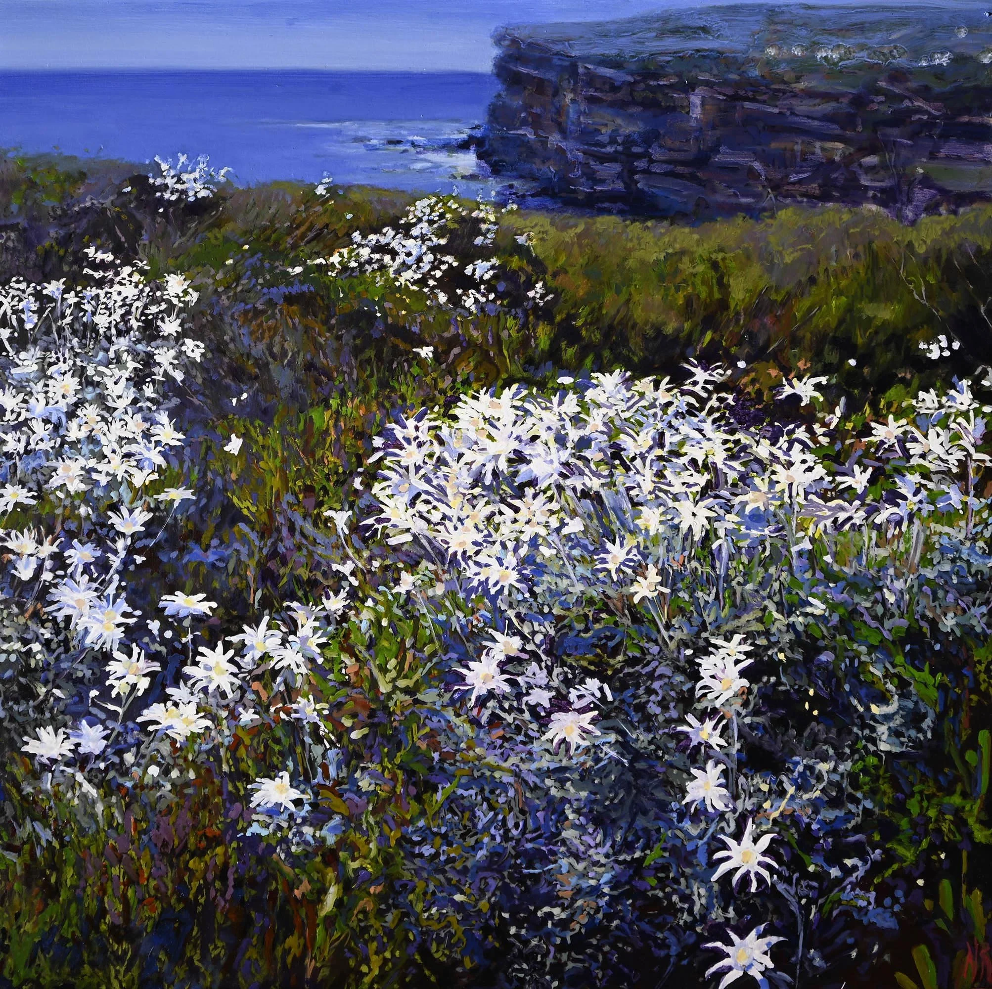 Cliff Dwellers 1
oil on birch panel
framed in Tassie oak
60 x 60 cm