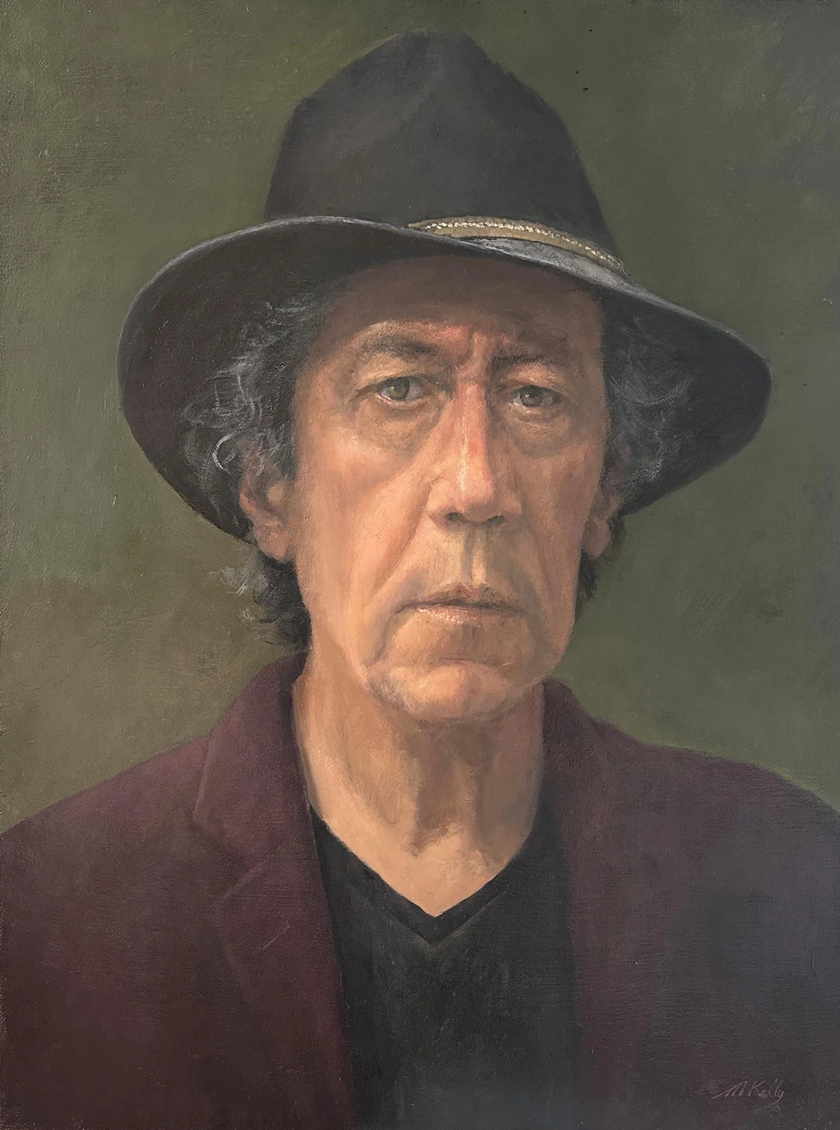 Self Portrait
oil on linen 
72 x 56 cm
$3,800
