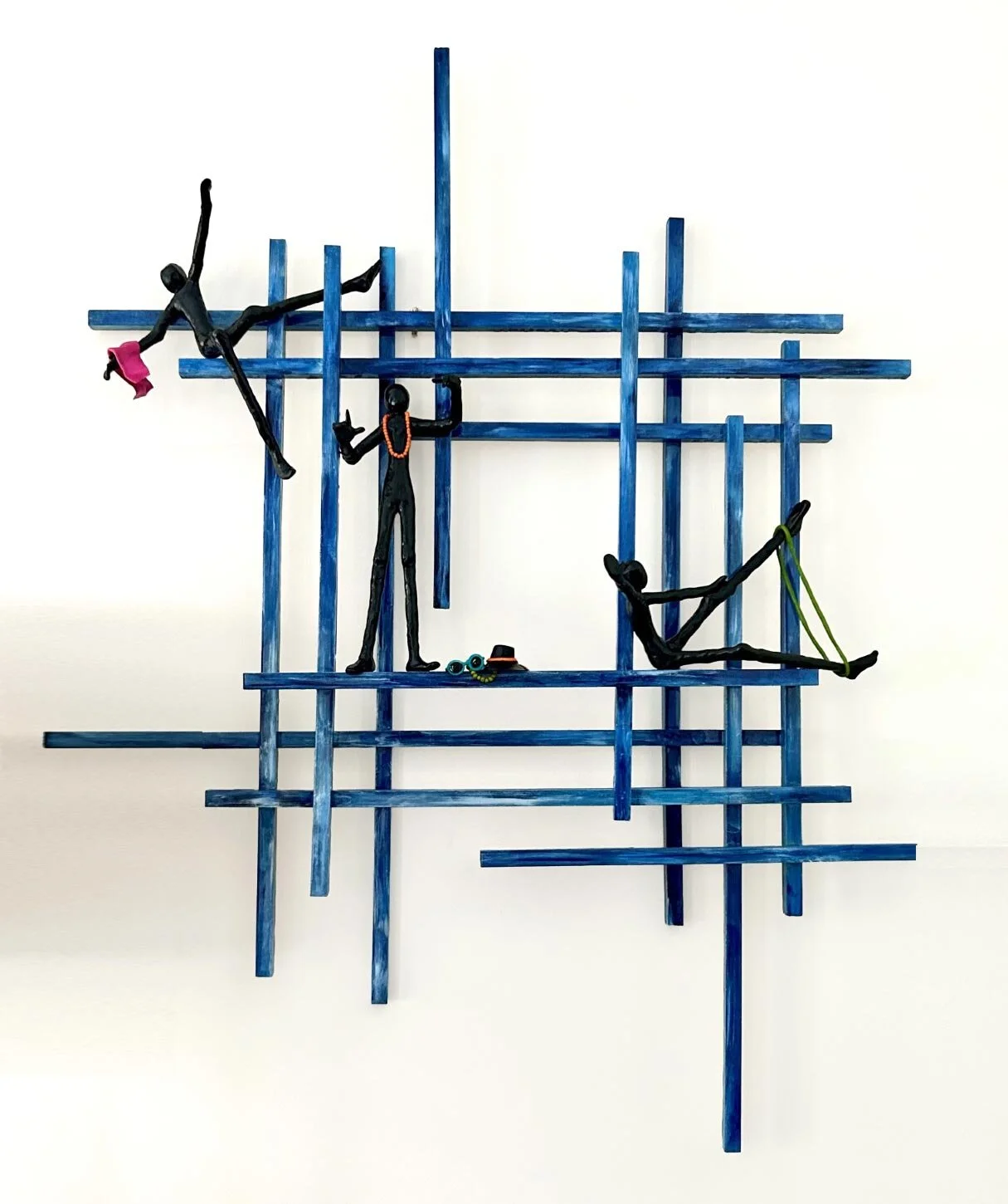 Picture This
Wood, clay, acrylic and resin on a Perspex base
118 x 104 x 22 cm