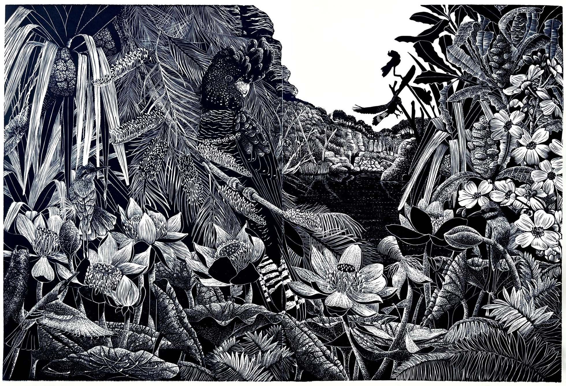 This is Jawoyn Country
relief linocut
Ed. 3/10
80 x 120cm / framed 98 x 138cm