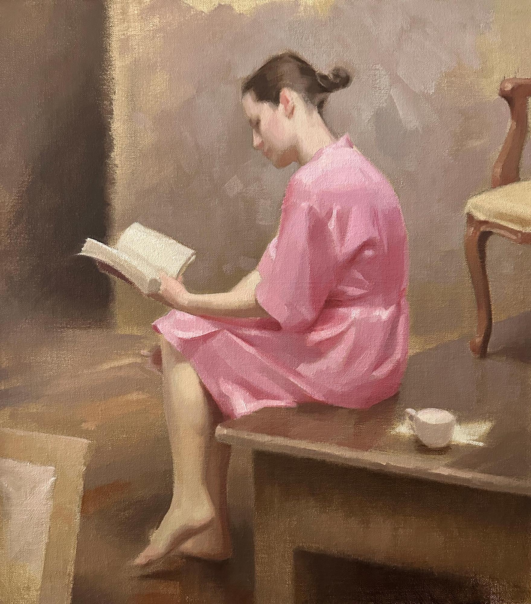 Inbetween
oil on linen on board 
41.5 x 27 cm
$3,900