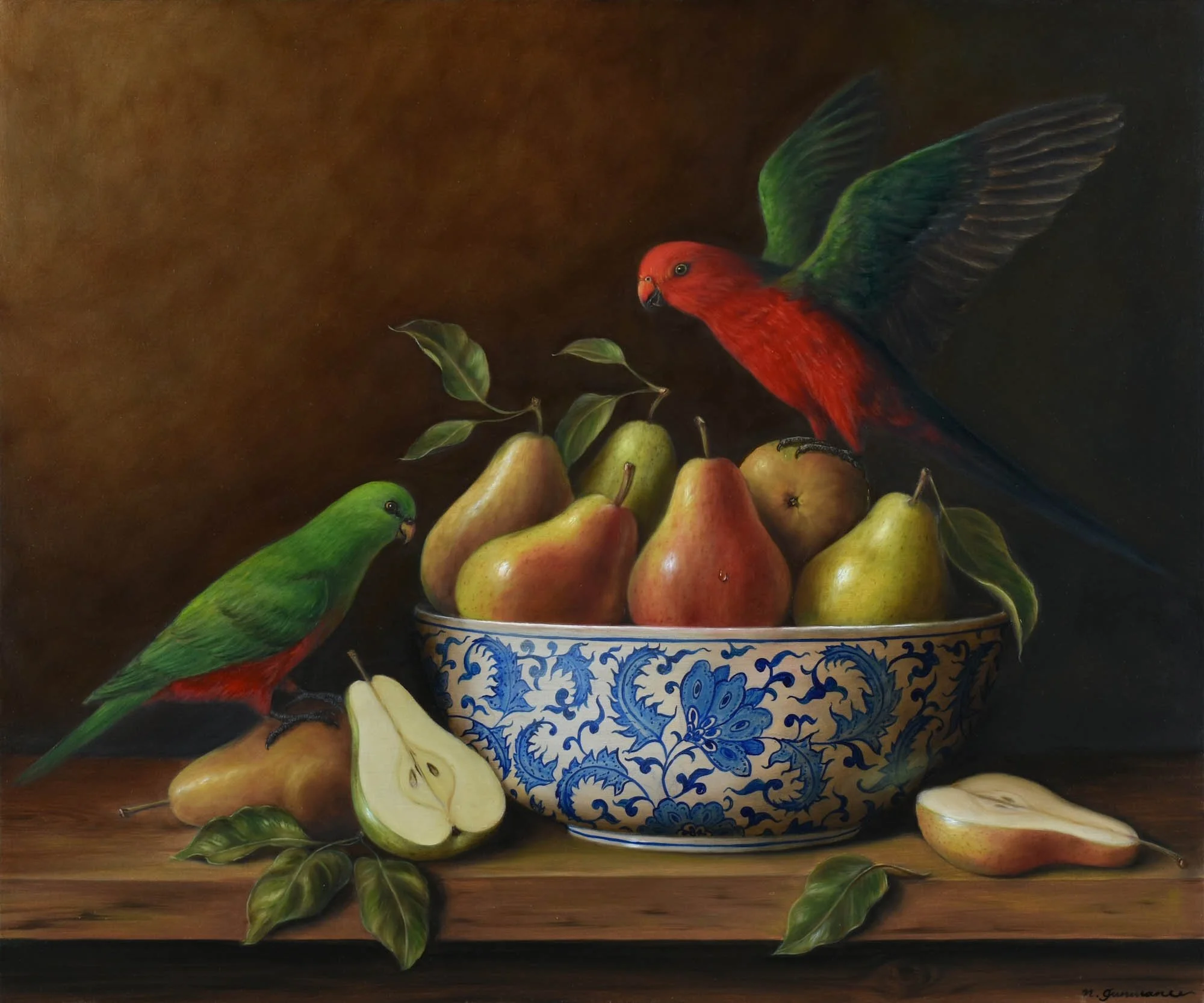 A courtship of pears
oil on canvas
50 x 60 cm