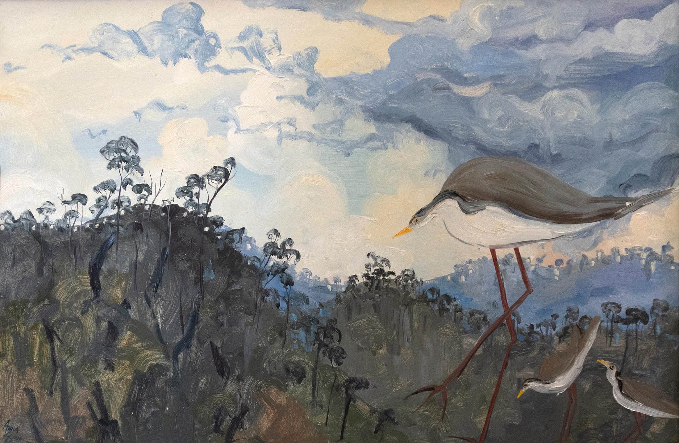 Birds at Burrill
oil on canvas
59 x 89 cm
$7,500