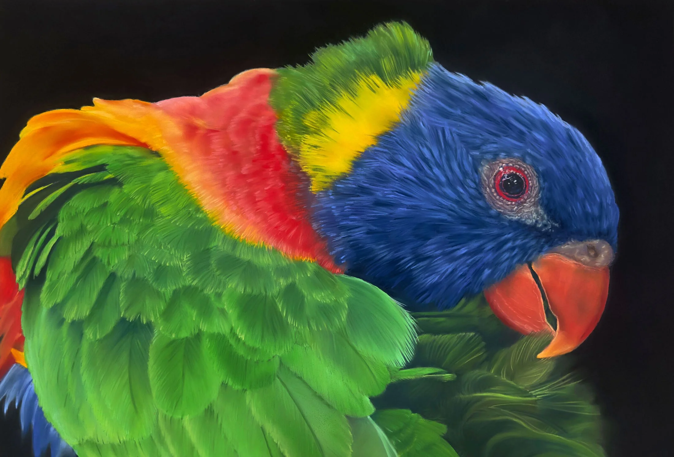 Refraction
soft pastel
46 x 67 cm / framed 70 x  91 cm