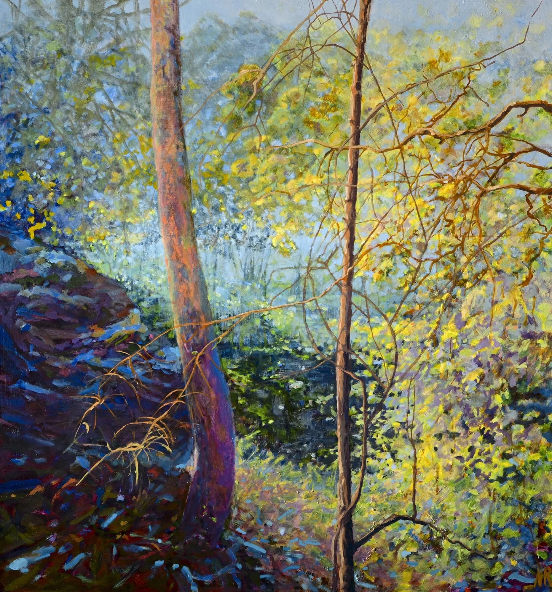 The Valley 
oil on birch panel 
70 x 65cm
