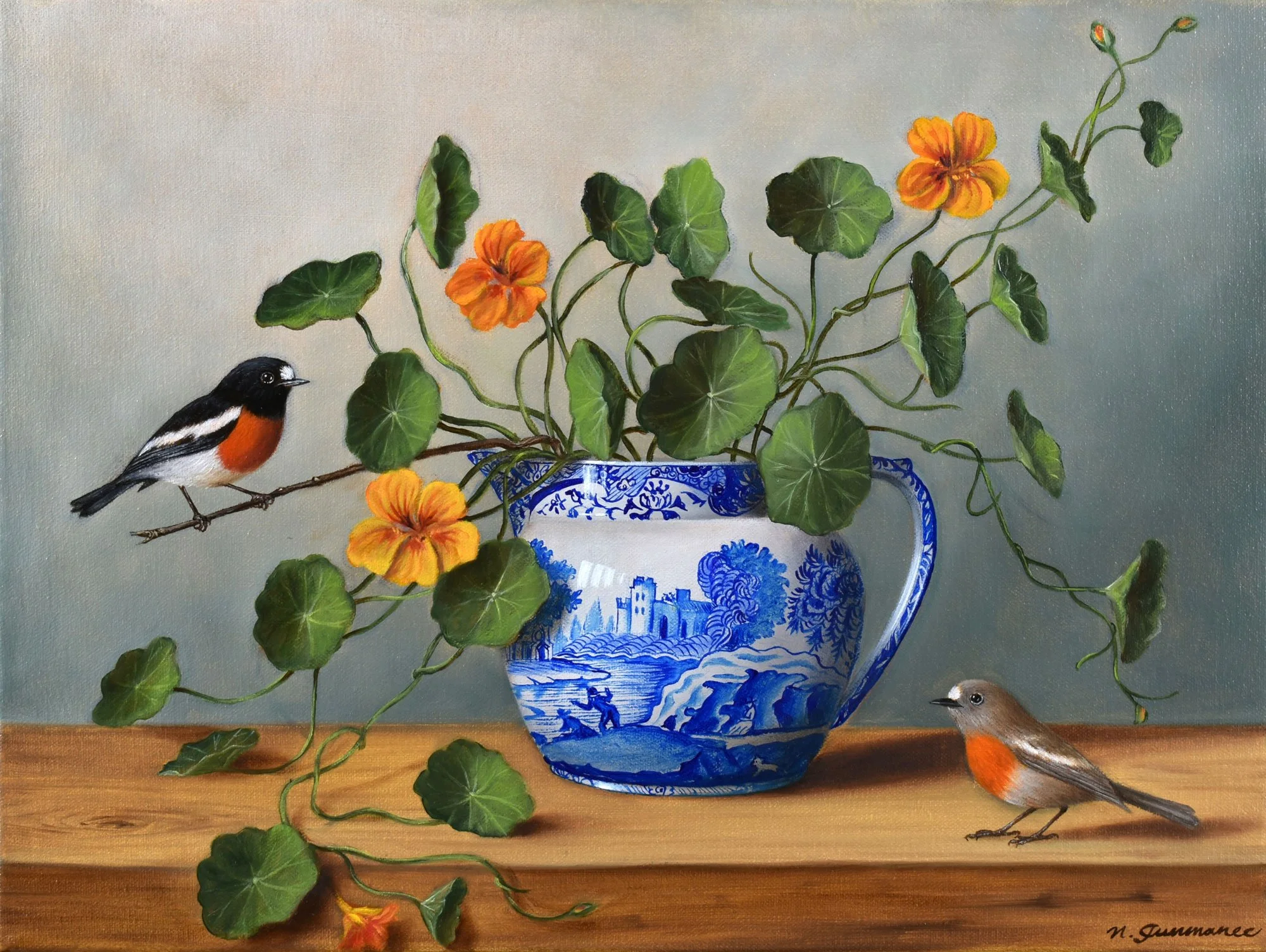 Nasturtium love song
oil on canvas
30 x 40 cm