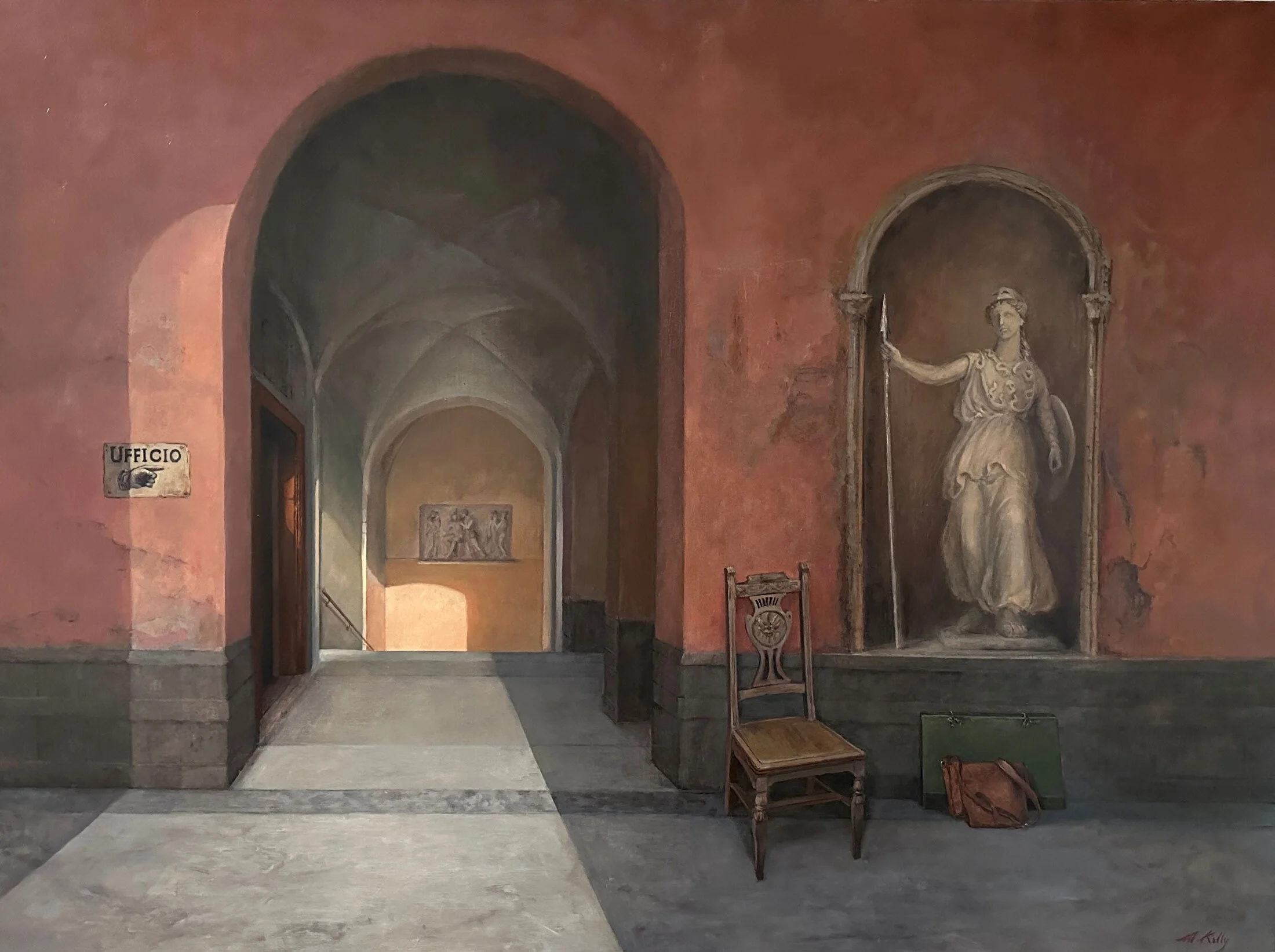 The Corridor
oil on linen
102 x 138 cm 
$ 7,700