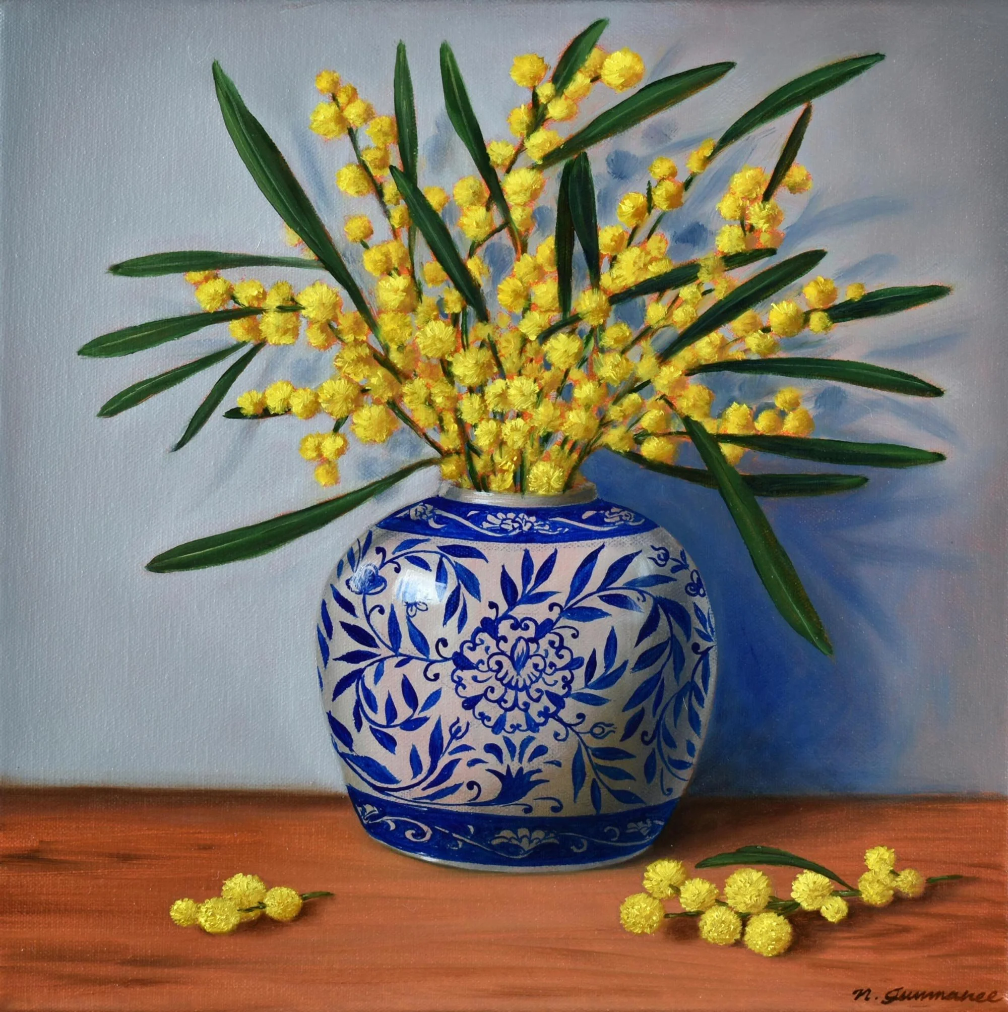 Bowl of Lemons and Pomegranates
oil on canvas
40 x 60 cm