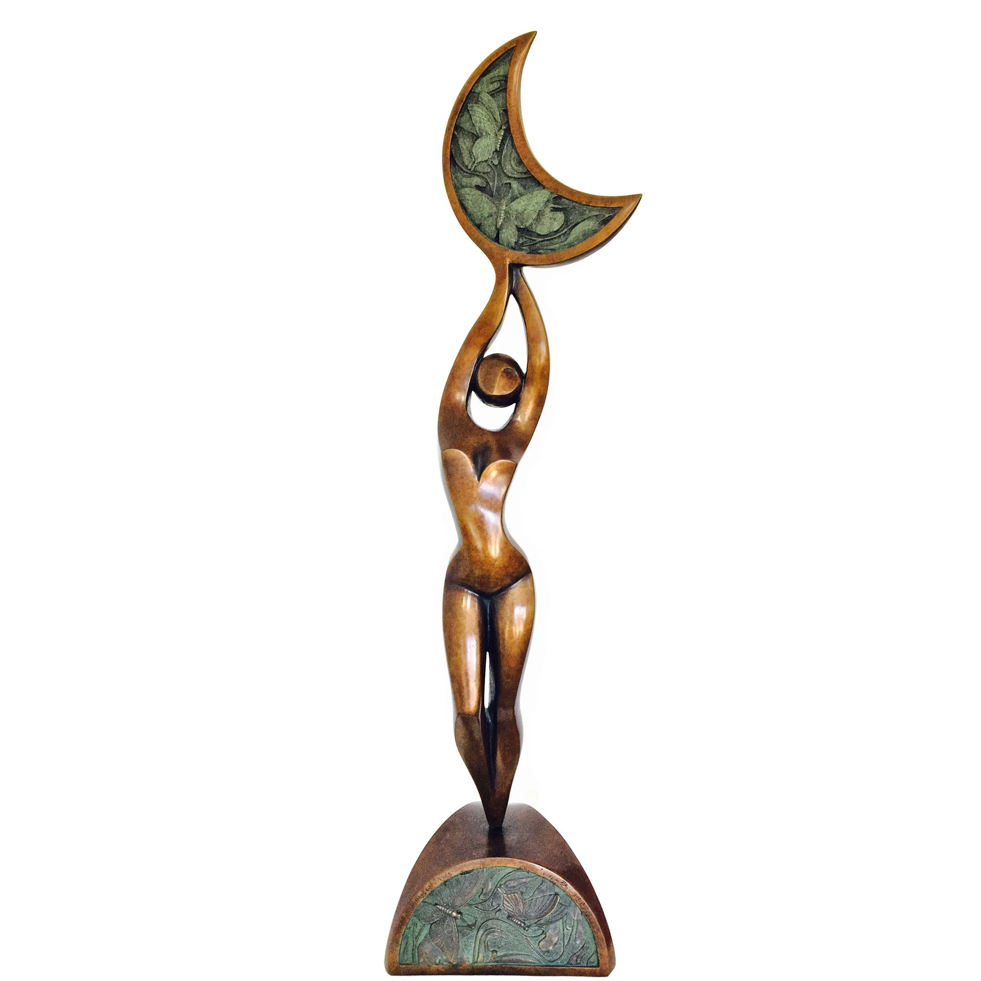 Spring Dawning
bronze with green patina 
Edition 1/10
120 x 30 x 30 cm