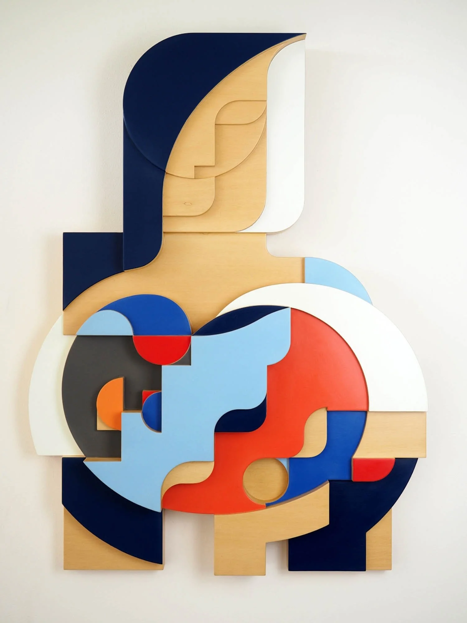 She
Made from three pieces of Malaysian Jelutong
Sealed with clear polyurethane and coloured acrylics
74.5 x 56 x 7.8 cm
$ 4,500