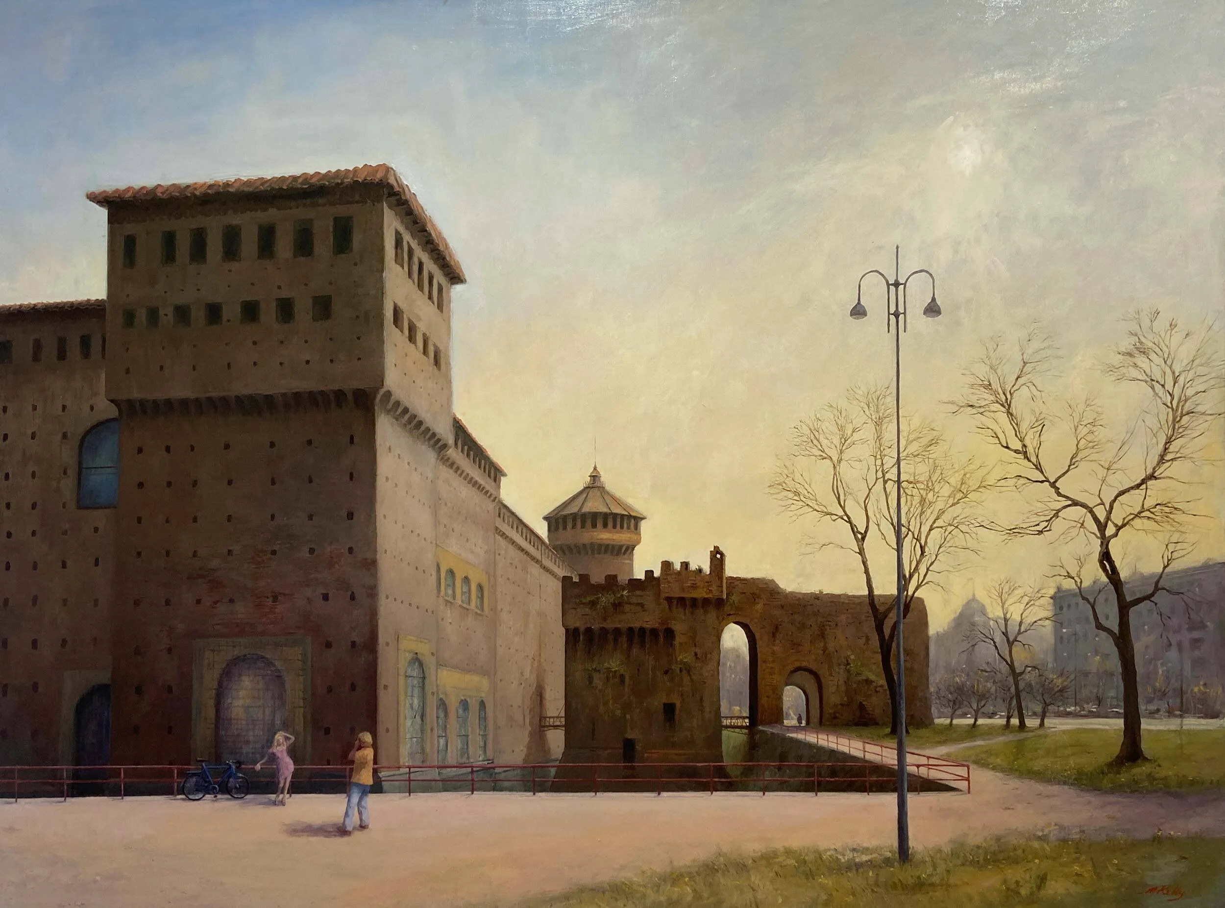Morning by Castello Sforza, Milan
oil on linen
138 x 183cm
$10,500