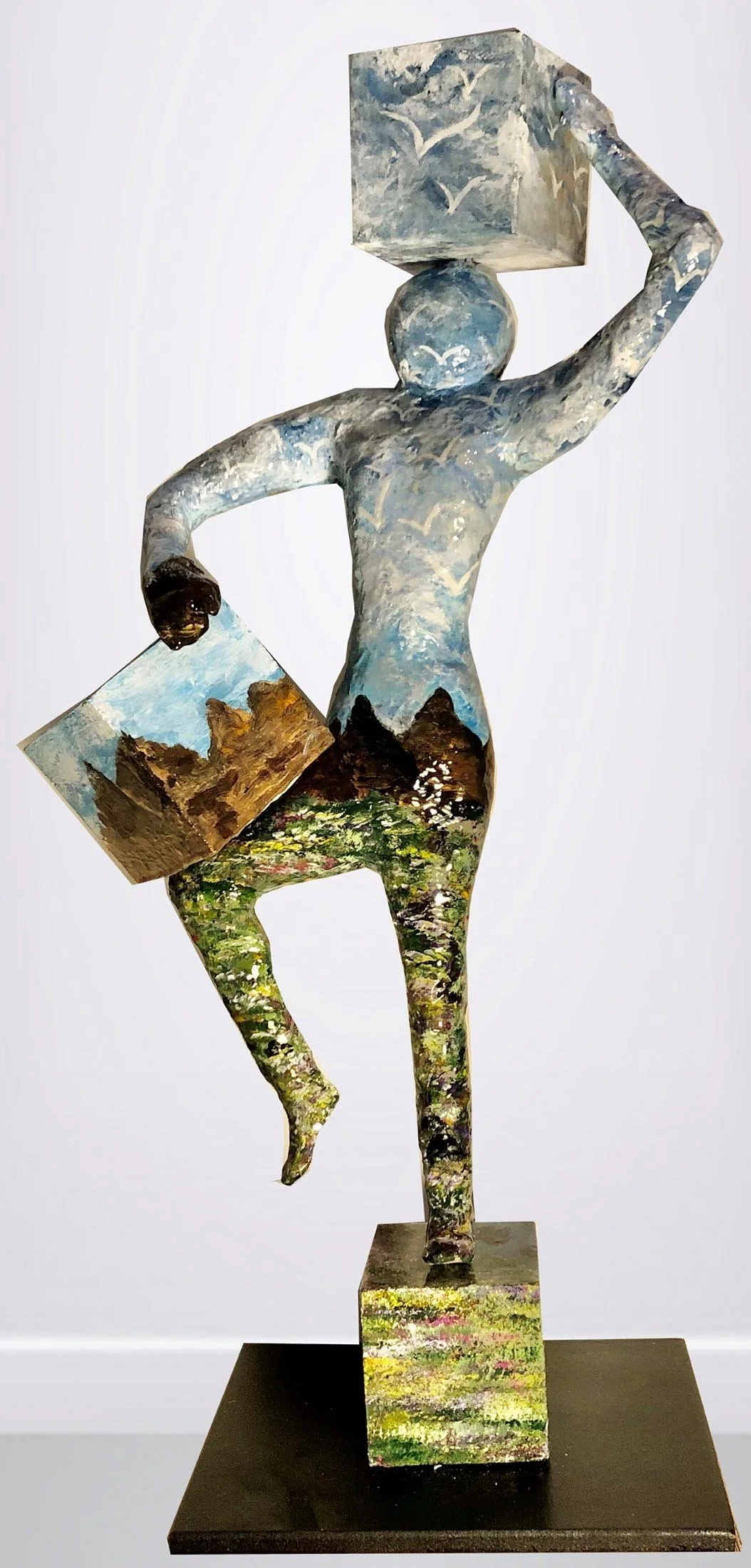 Being Grounded
resin, clay and paint 
90 x 20 cm
$1,900